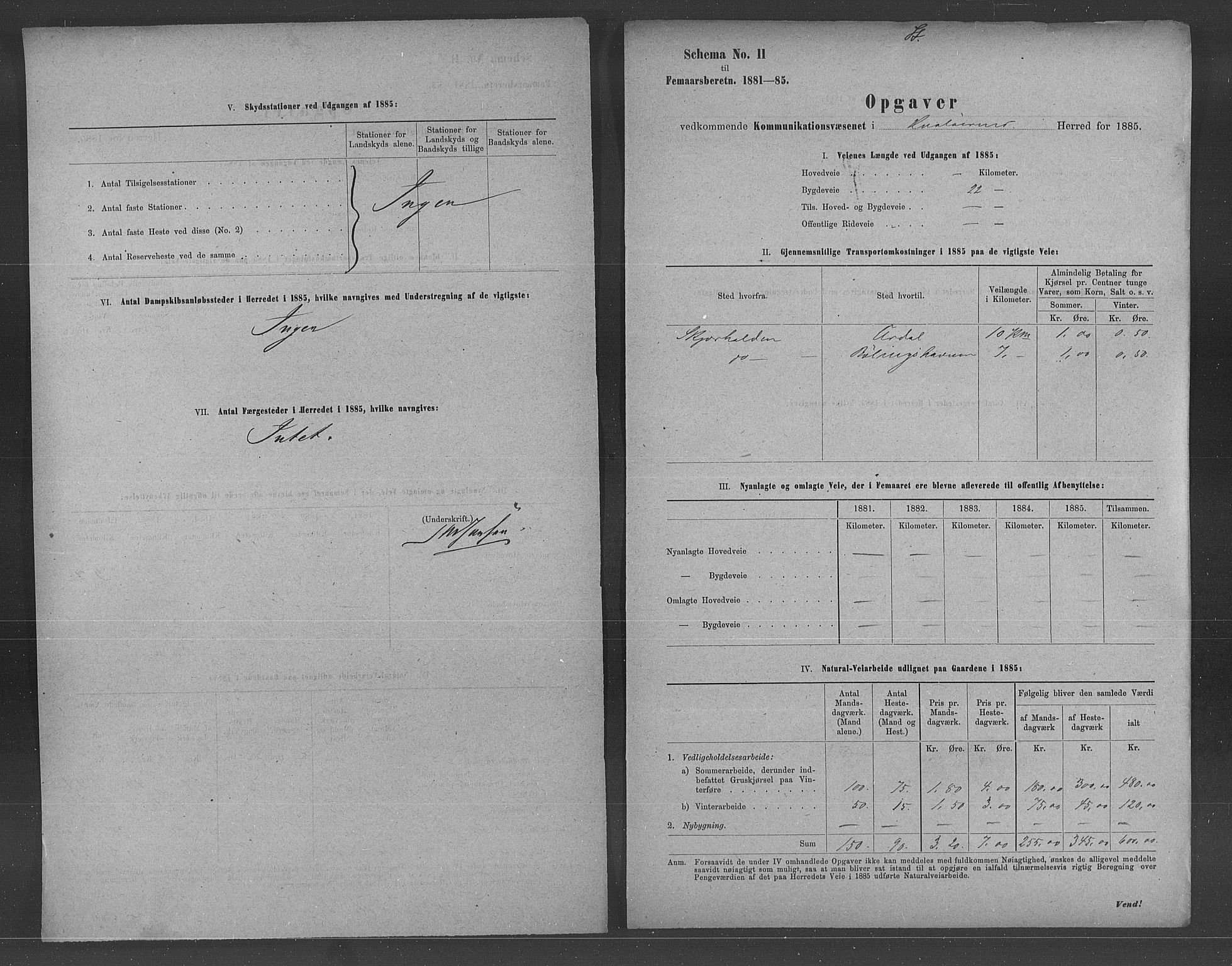 Statistisk sentralbyrå, Næringsøkonomiske emner, Generelt - Amtmennenes femårsberetninger, AV/RA-S-2233/F/Fa/L0061: --, 1881-1885, p. 740