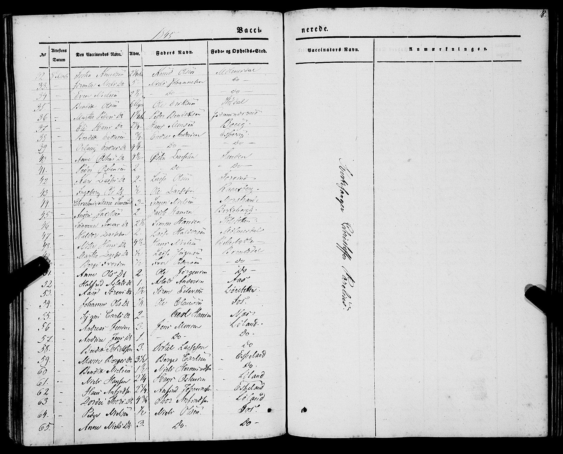 Lavik sokneprestembete, AV/SAB-A-80901: Parish register (official) no. A 3, 1843-1863, p. 8