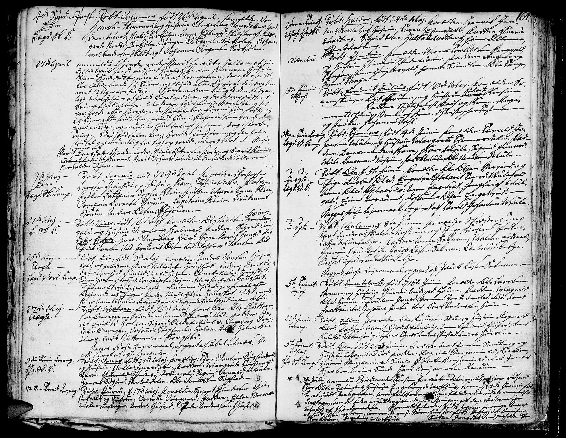 Ministerialprotokoller, klokkerbøker og fødselsregistre - Nord-Trøndelag, SAT/A-1458/717/L0142: Parish register (official) no. 717A02 /1, 1783-1809, p. 164