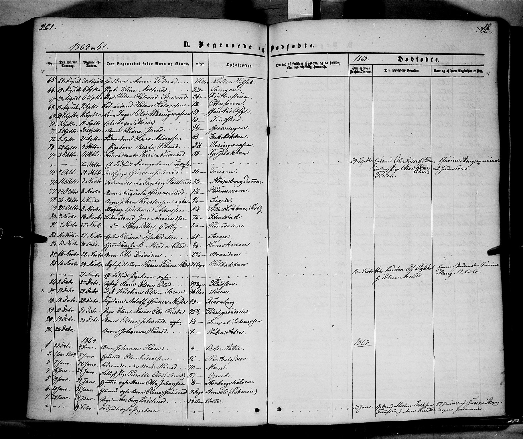 Elverum prestekontor, SAH/PREST-044/H/Ha/Haa/L0010: Parish register (official) no. 10, 1857-1868, p. 261