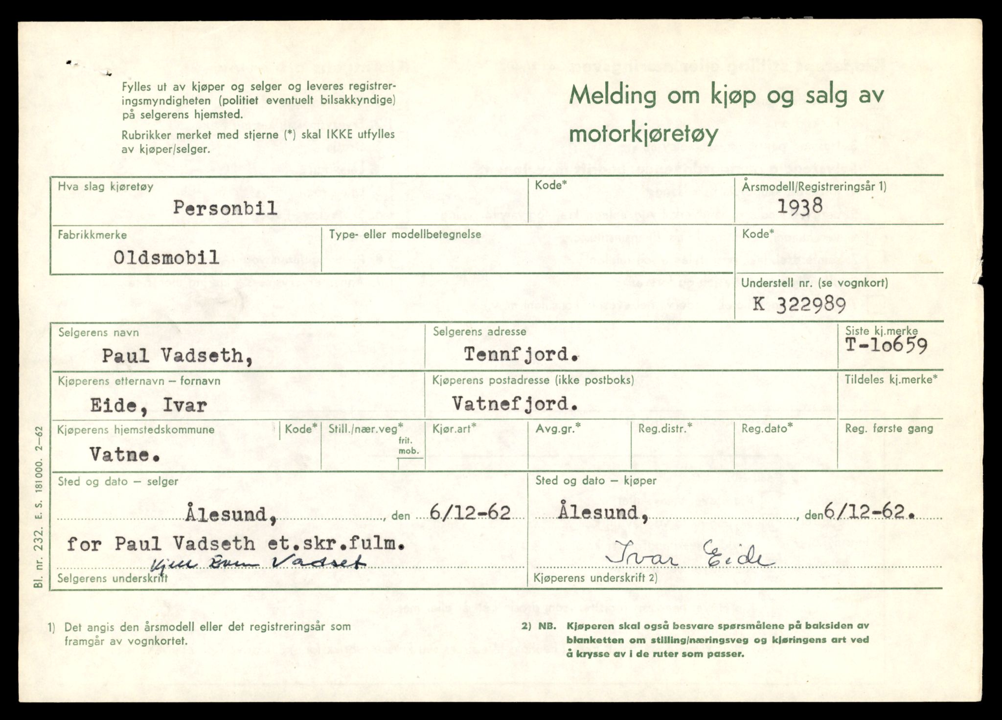 Møre og Romsdal vegkontor - Ålesund trafikkstasjon, AV/SAT-A-4099/F/Fe/L0022: Registreringskort for kjøretøy T 10584 - T 10694, 1927-1998, p. 2135