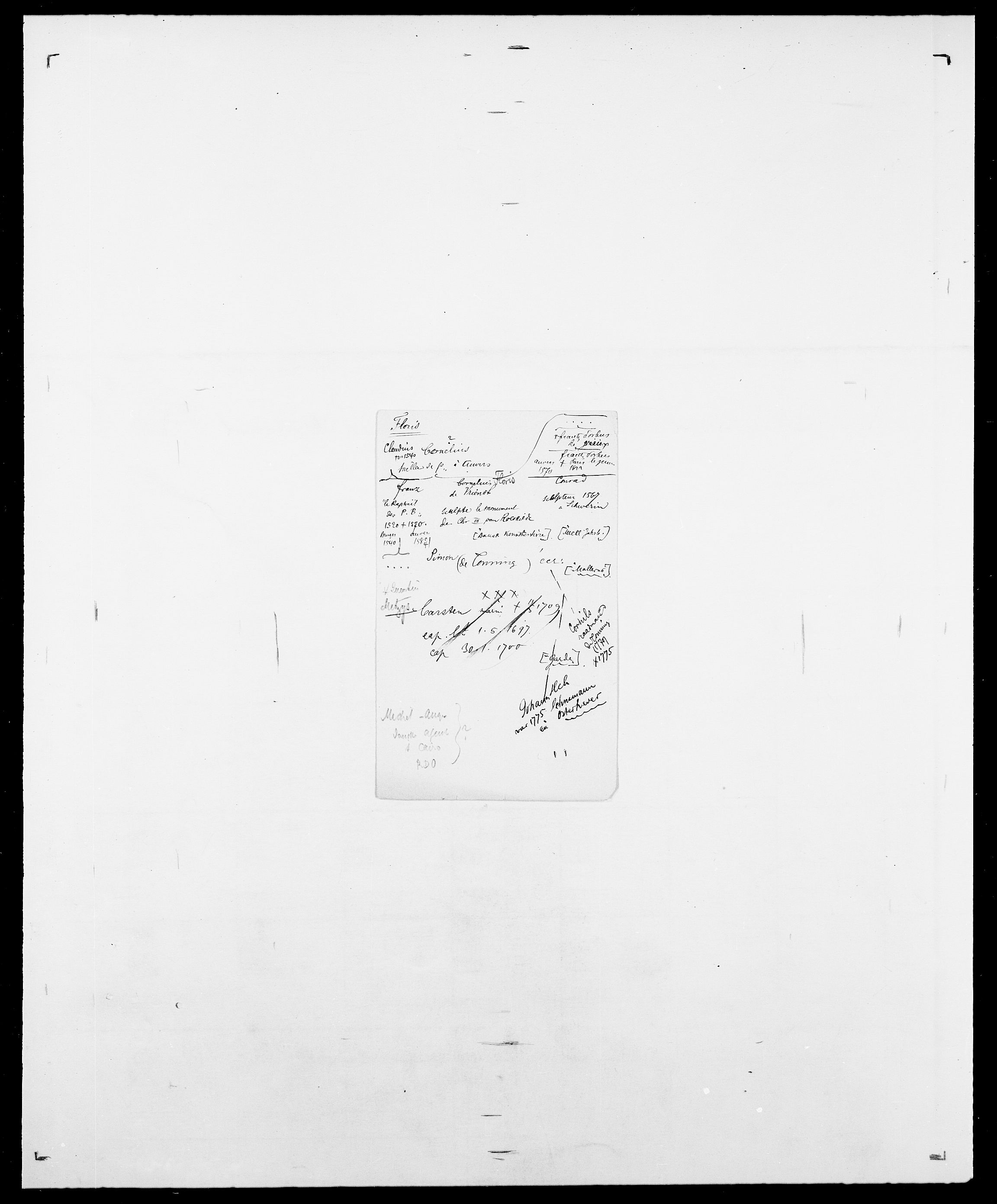 Delgobe, Charles Antoine - samling, SAO/PAO-0038/D/Da/L0012: Flor, Floer, Flohr - Fritzner, p. 472