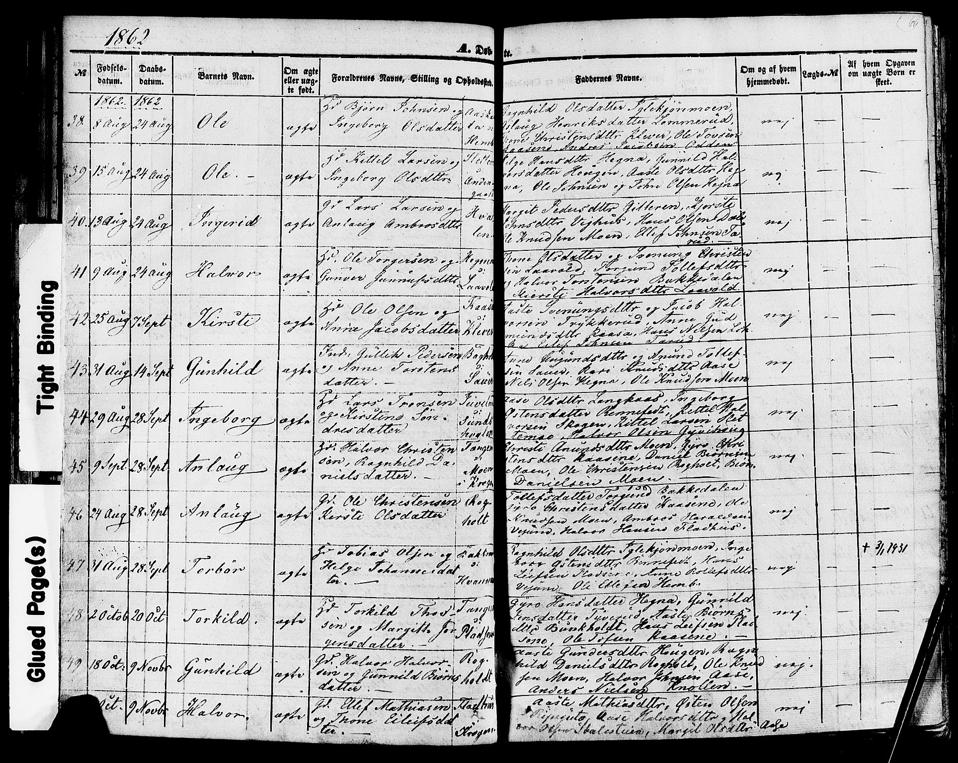 Sauherad kirkebøker, AV/SAKO-A-298/F/Fa/L0007: Parish register (official) no. I 7, 1851-1873, p. 69