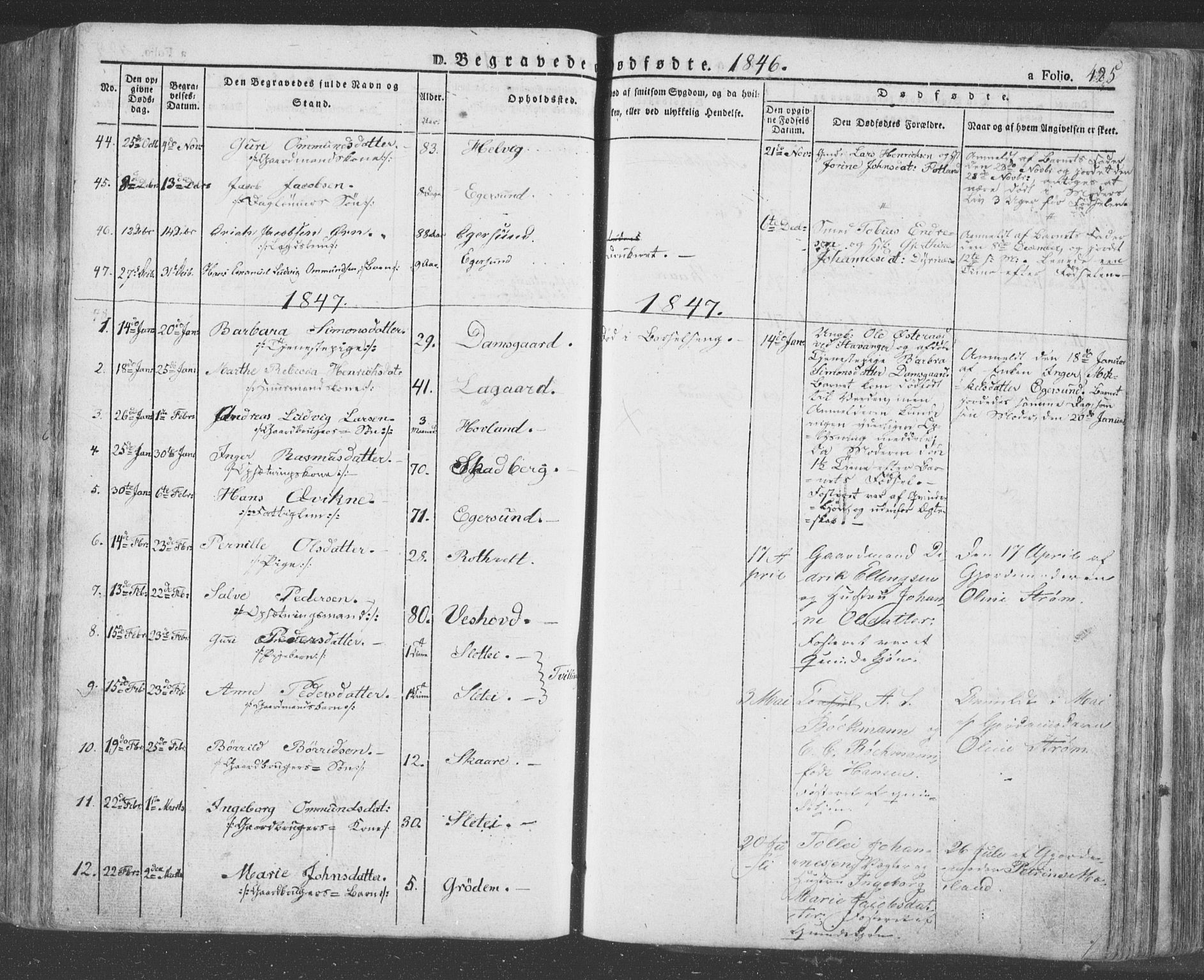 Eigersund sokneprestkontor, SAST/A-101807/S08/L0009: Parish register (official) no. A 9, 1827-1850, p. 485