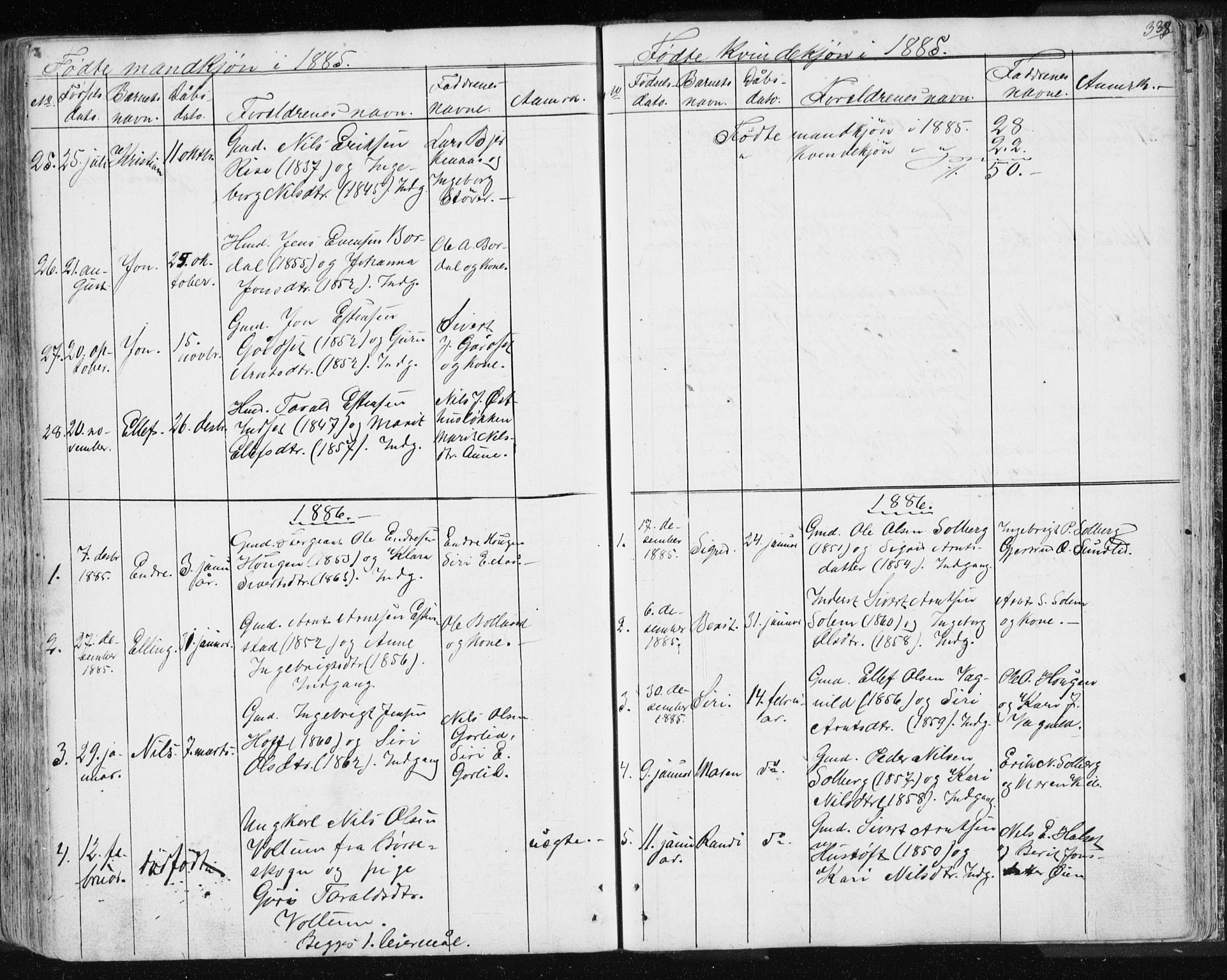 Ministerialprotokoller, klokkerbøker og fødselsregistre - Sør-Trøndelag, SAT/A-1456/689/L1043: Parish register (copy) no. 689C02, 1816-1892, p. 338