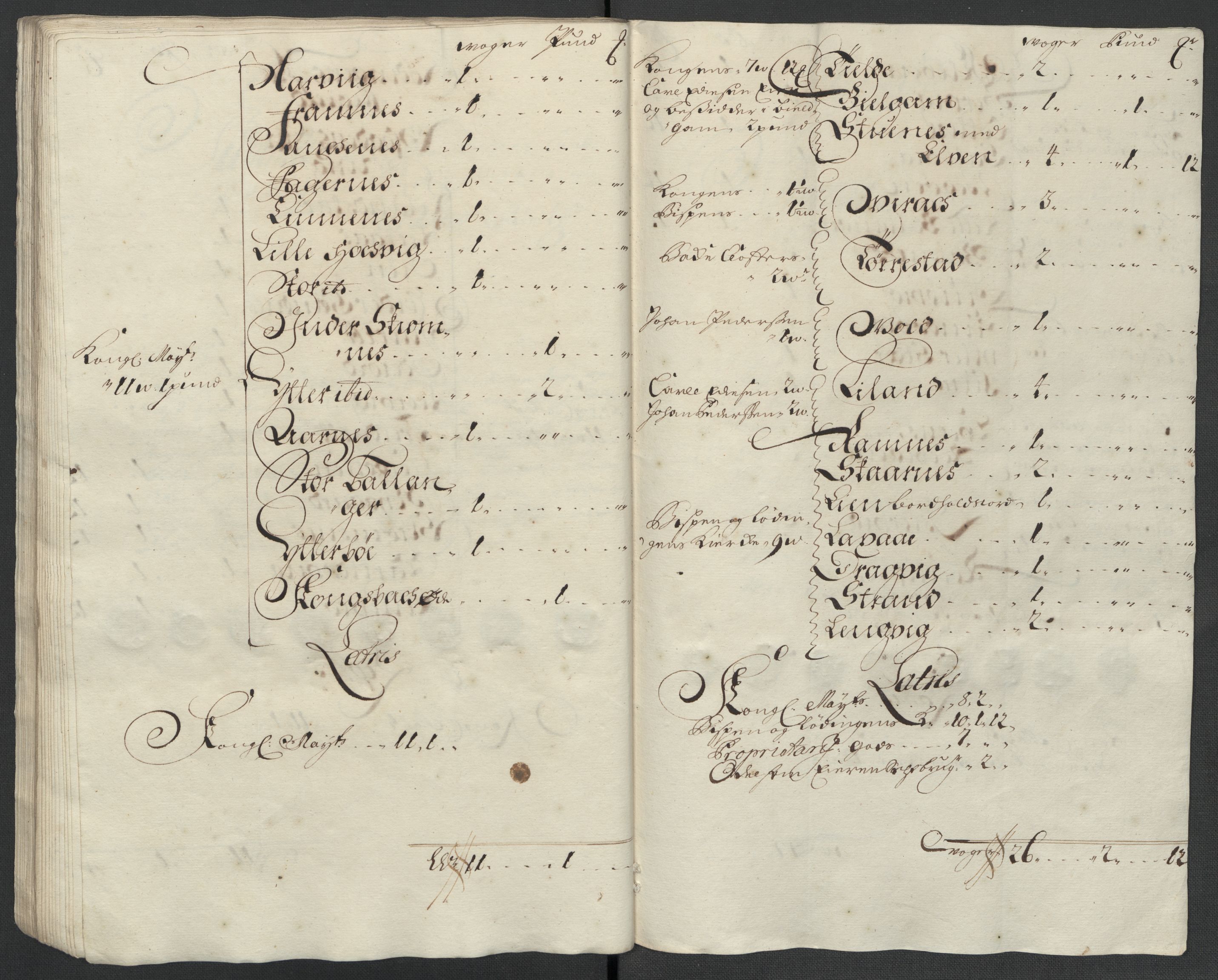 Rentekammeret inntil 1814, Reviderte regnskaper, Fogderegnskap, AV/RA-EA-4092/R66/L4581: Fogderegnskap Salten, 1707-1710, p. 340