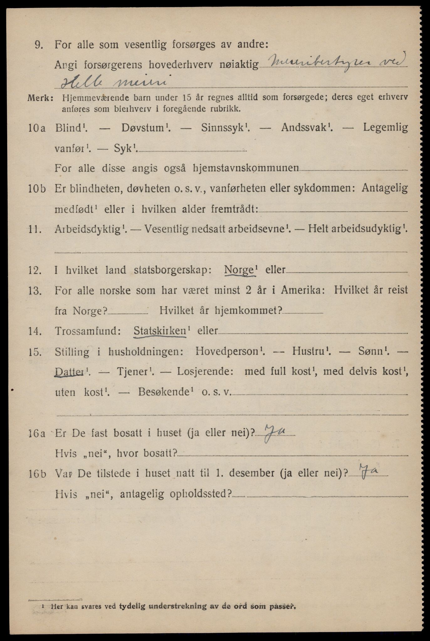 SAST, 1920 census for Forsand, 1920, p. 2772