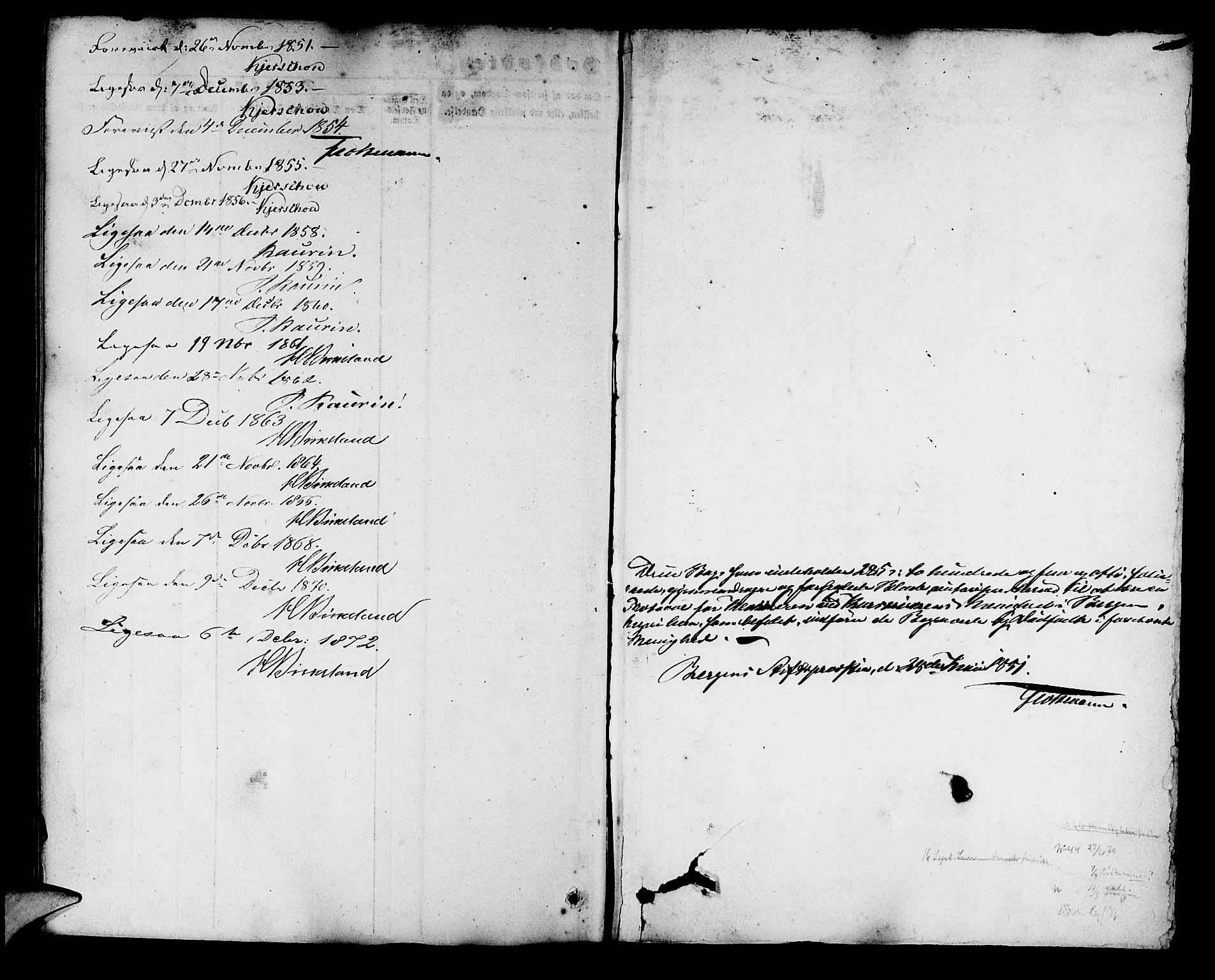 Korskirken sokneprestembete, SAB/A-76101/H/Hab: Parish register (copy) no. E 2, 1851-1871