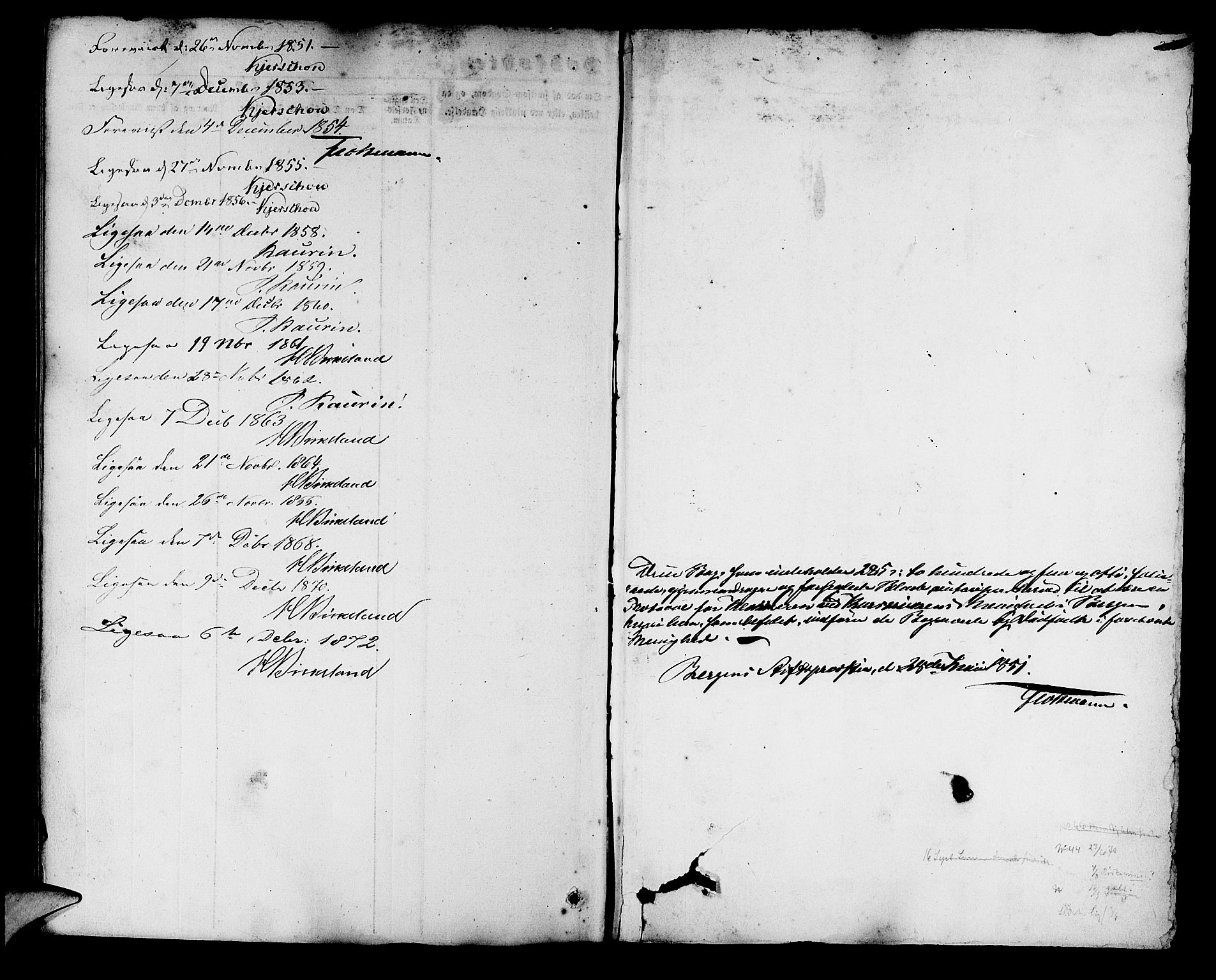 Korskirken sokneprestembete, AV/SAB-A-76101/H/Hab: Parish register (copy) no. E 2, 1851-1871