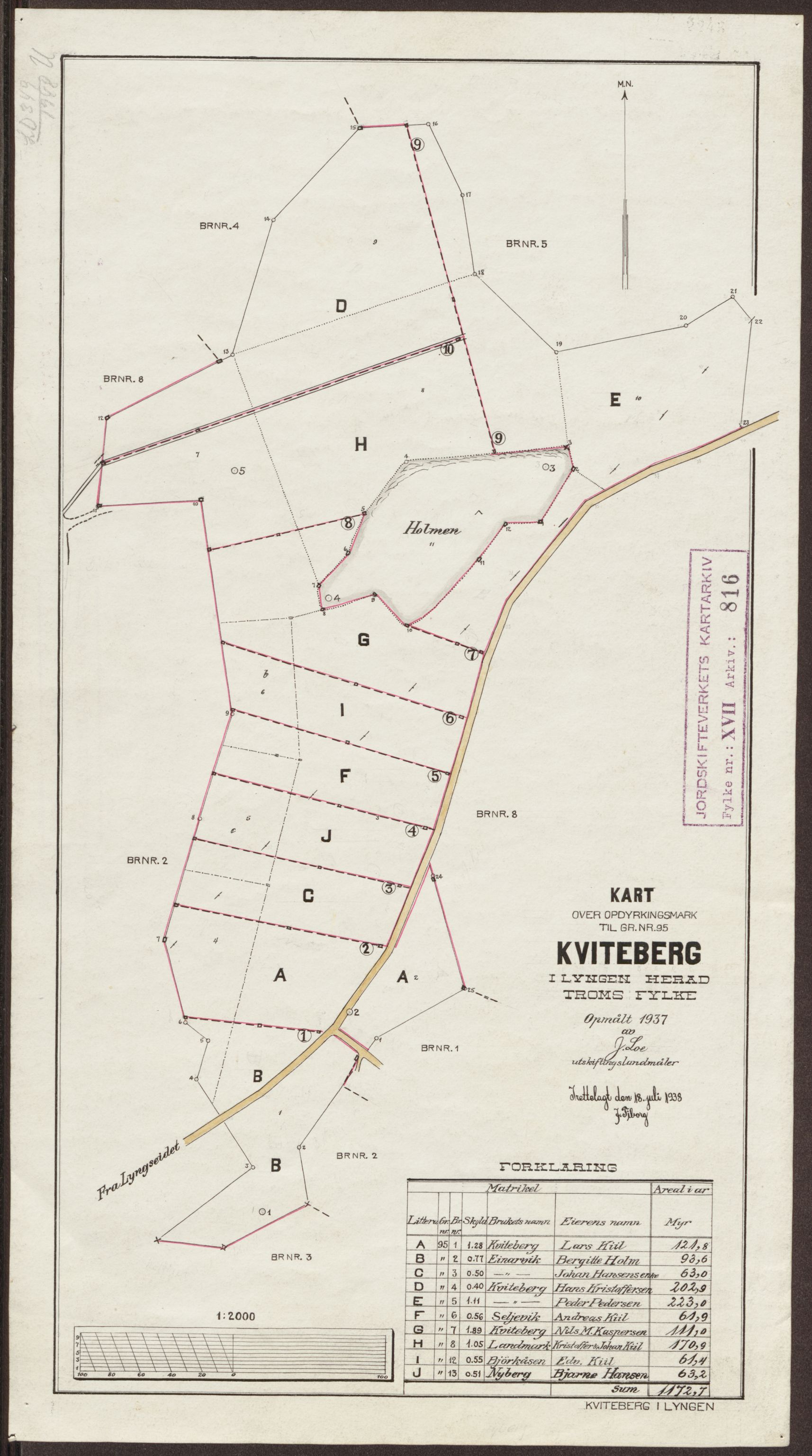 Jordskifteverkets kartarkiv, AV/RA-S-3929/T, 1859-1988, p. 966