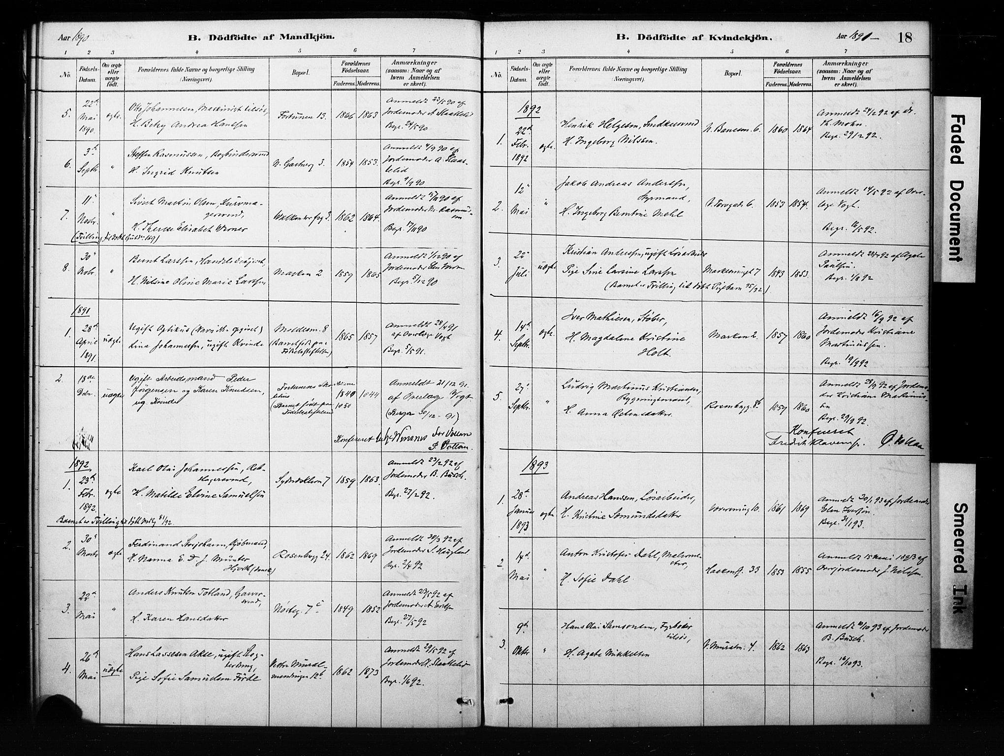 Domkirken sokneprestembete, SAB/A-74801/H/Hab/L0045: Parish register (copy) no. G 1, 1878-1916, p. 18