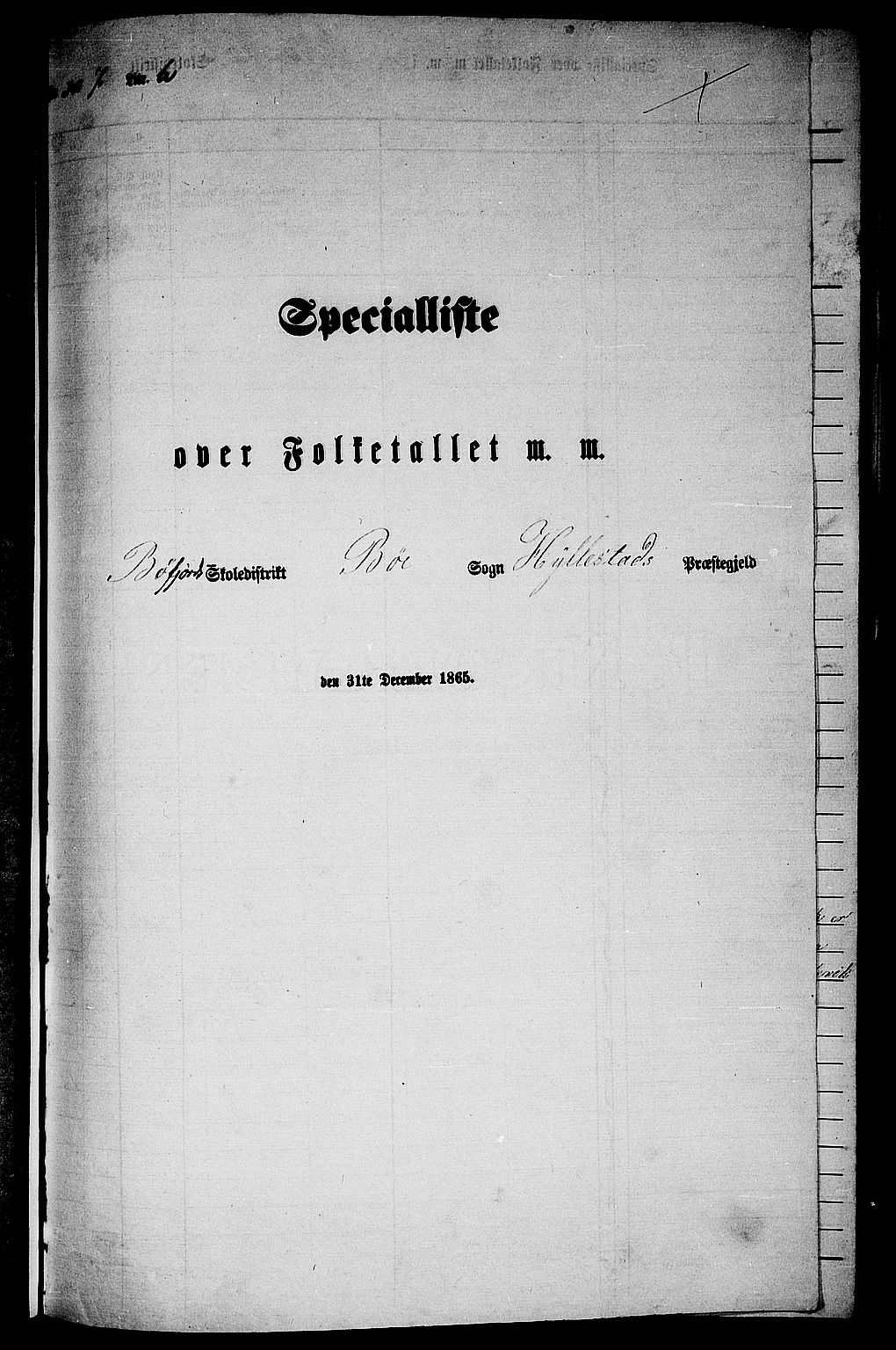 RA, 1865 census for Hyllestad, 1865, p. 109
