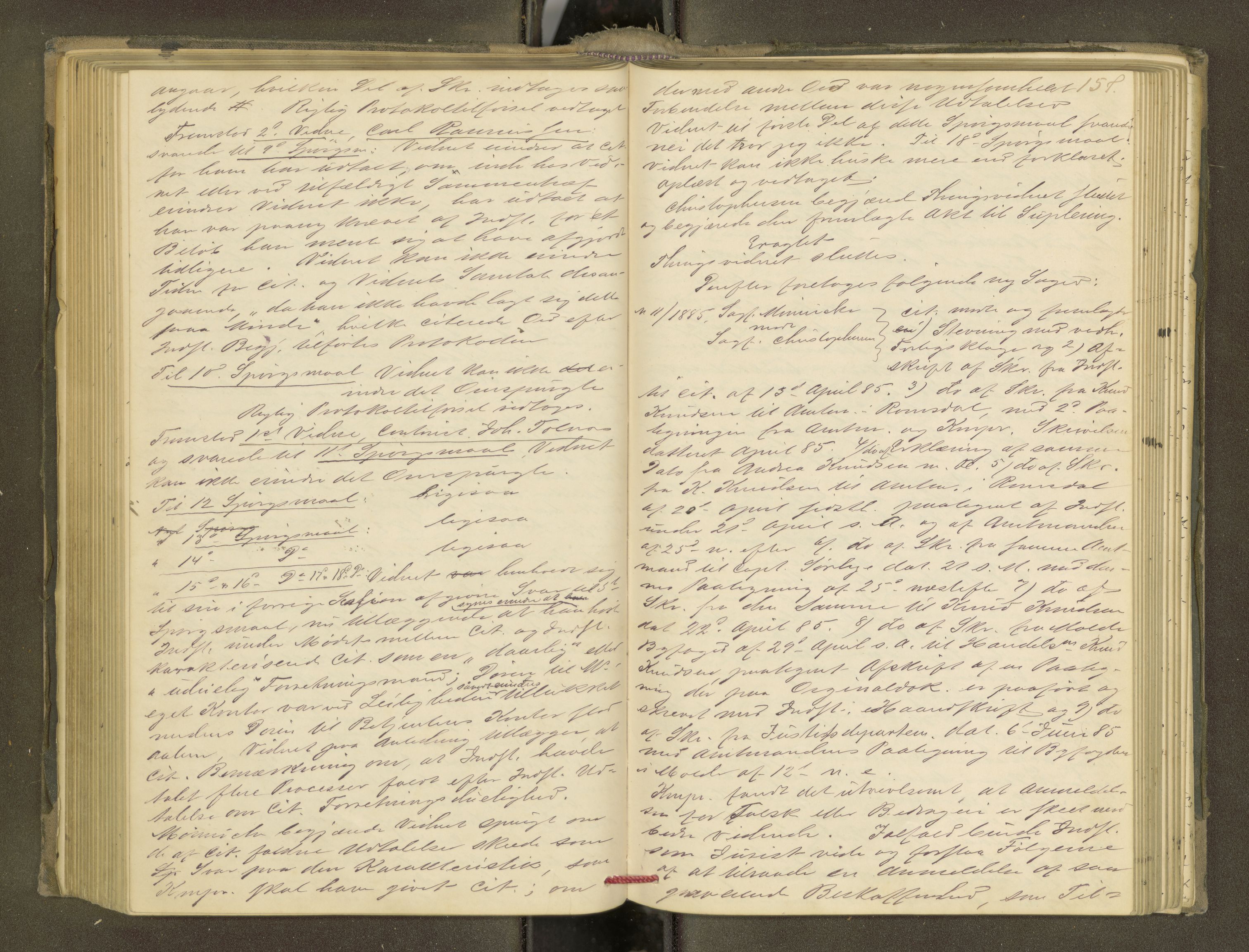 Molde byfogd, AV/SAT-A-0025/1/1A/L0012: Justisprotokoll, 1879-1890, p. 156b-157a