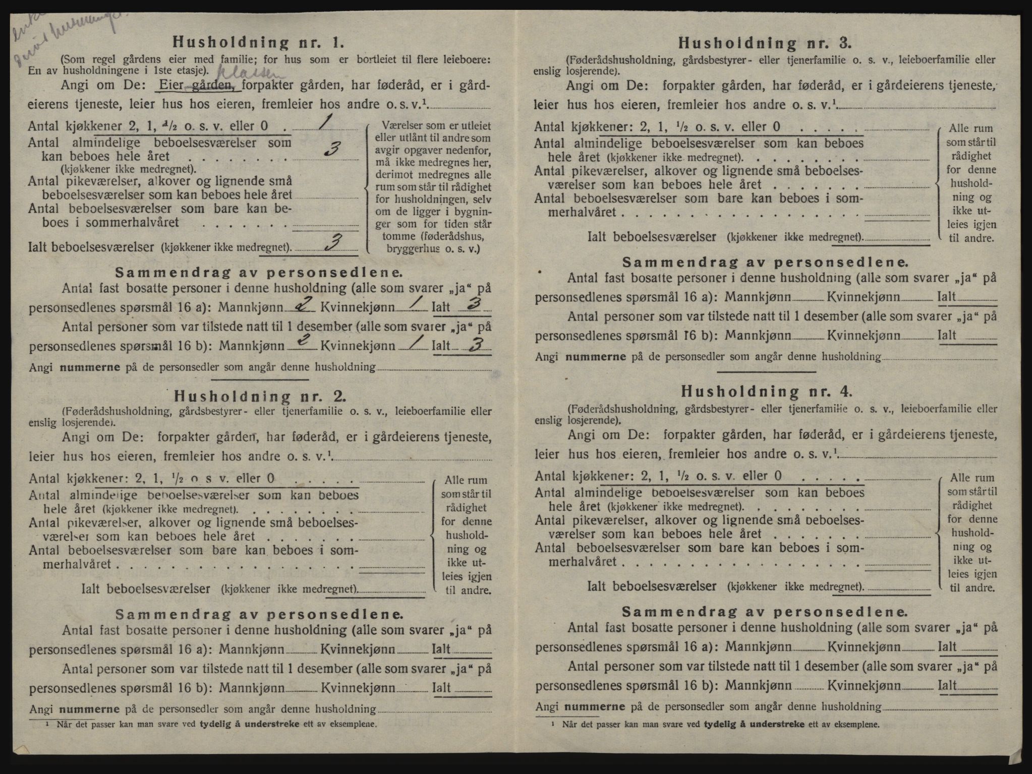 SAT, 1920 census for Leinstrand, 1920, p. 626