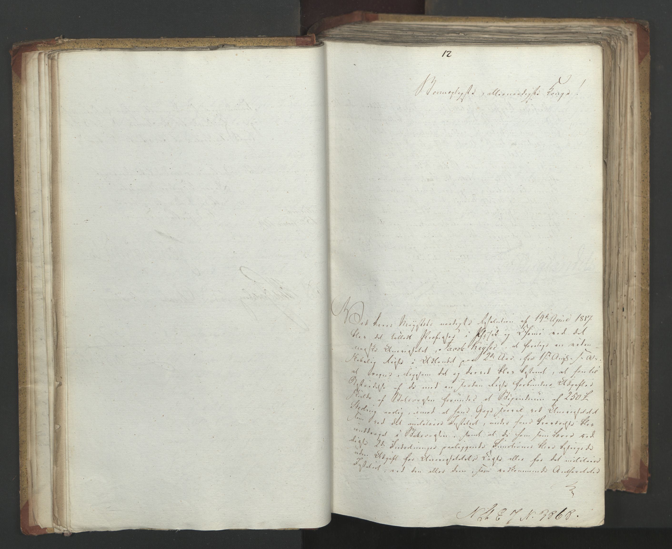 Statsrådsavdelingen i Stockholm, AV/RA-S-1003/D/Da/L0019: Regjeringsinnstillinger nr. 3856-4052, 1819, p. 33