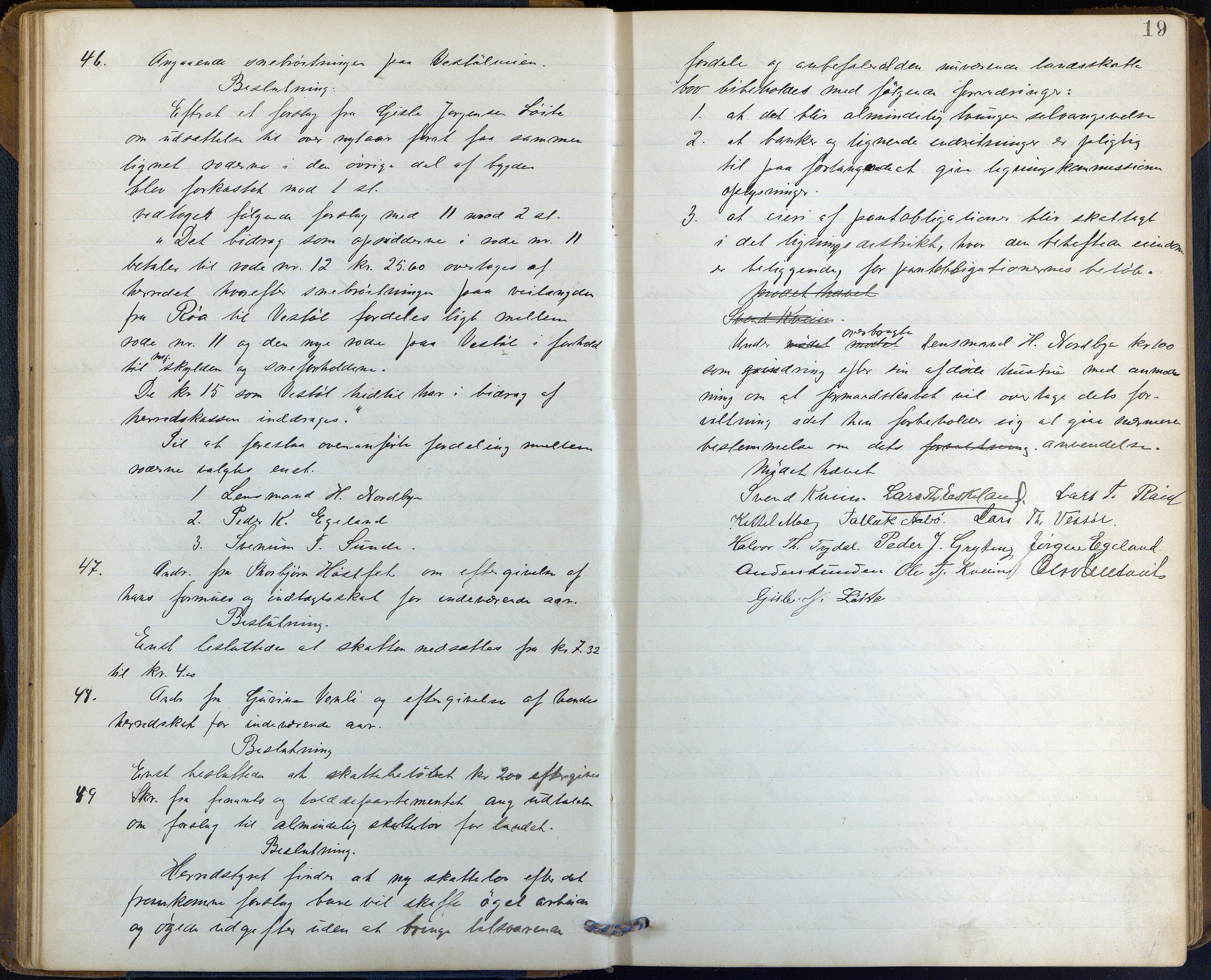 Gjerstad kommune, Kommunestyret, AAKS/KA0911-121_05/A01/L0004: Møtebok, 1903-1916, p. 19