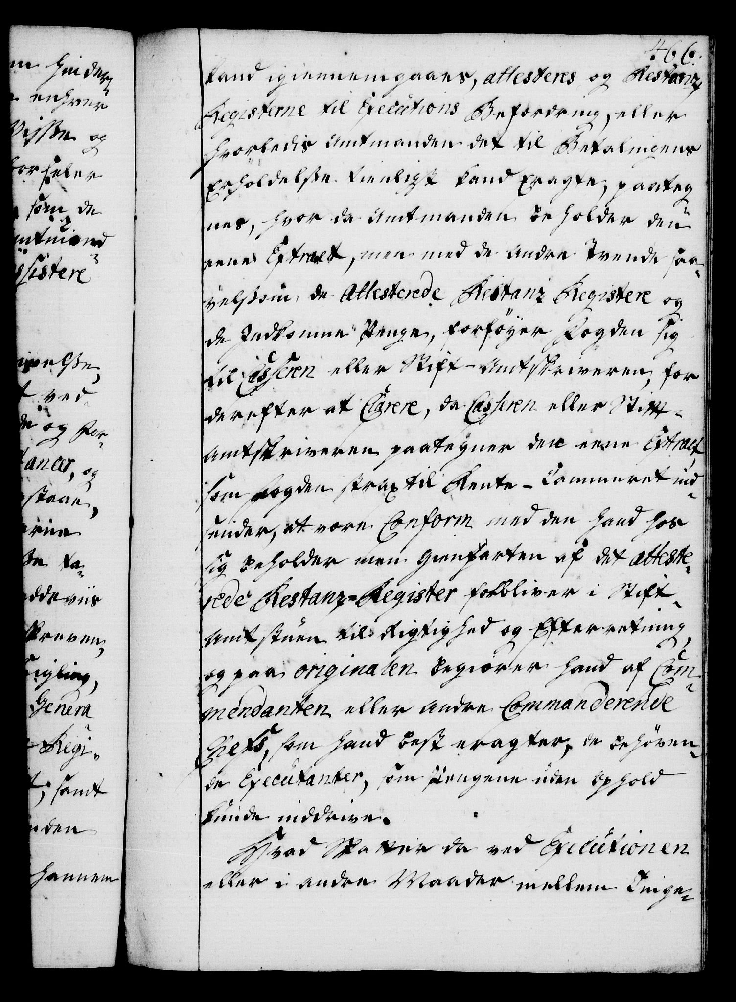 Rentekammeret, Kammerkanselliet, RA/EA-3111/G/Gg/Gga/L0004: Norsk ekspedisjonsprotokoll med register (merket RK 53.4), 1734-1741, p. 466