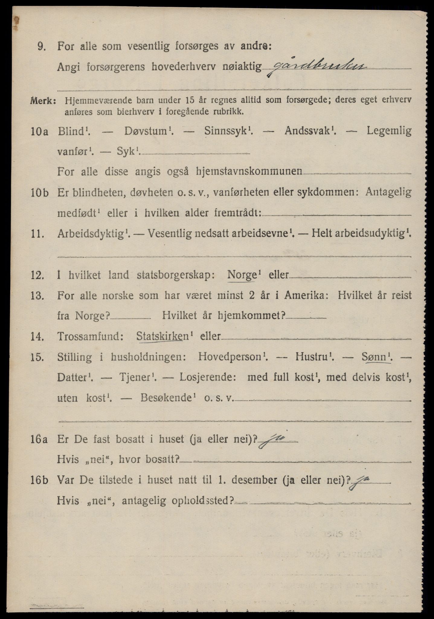 SAT, 1920 census for Bremsnes, 1920, p. 9298