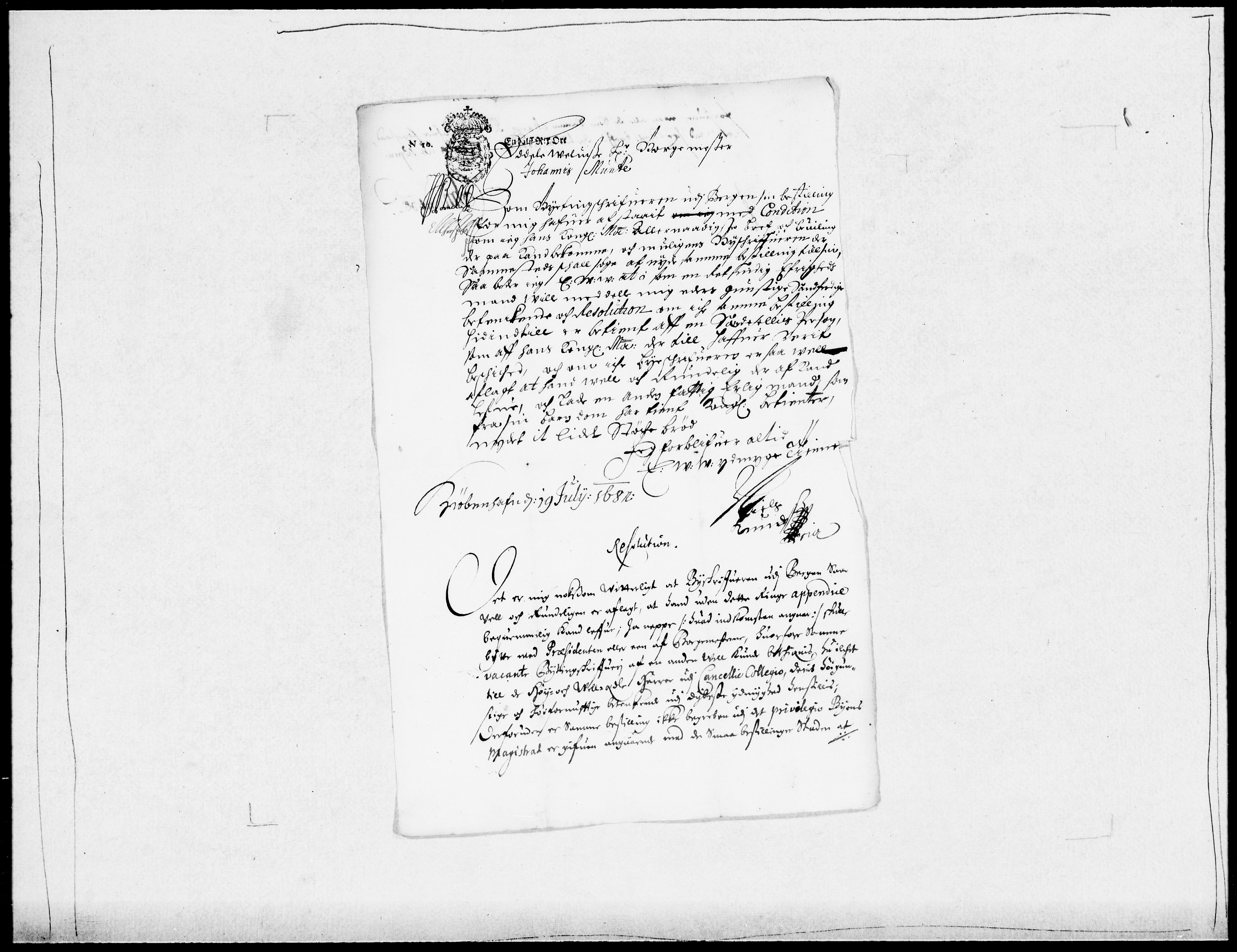 Danske Kanselli 1572-1799, AV/RA-EA-3023/F/Fc/Fcc/Fcca/L0034: Norske innlegg 1572-1799, 1681-1682, p. 45