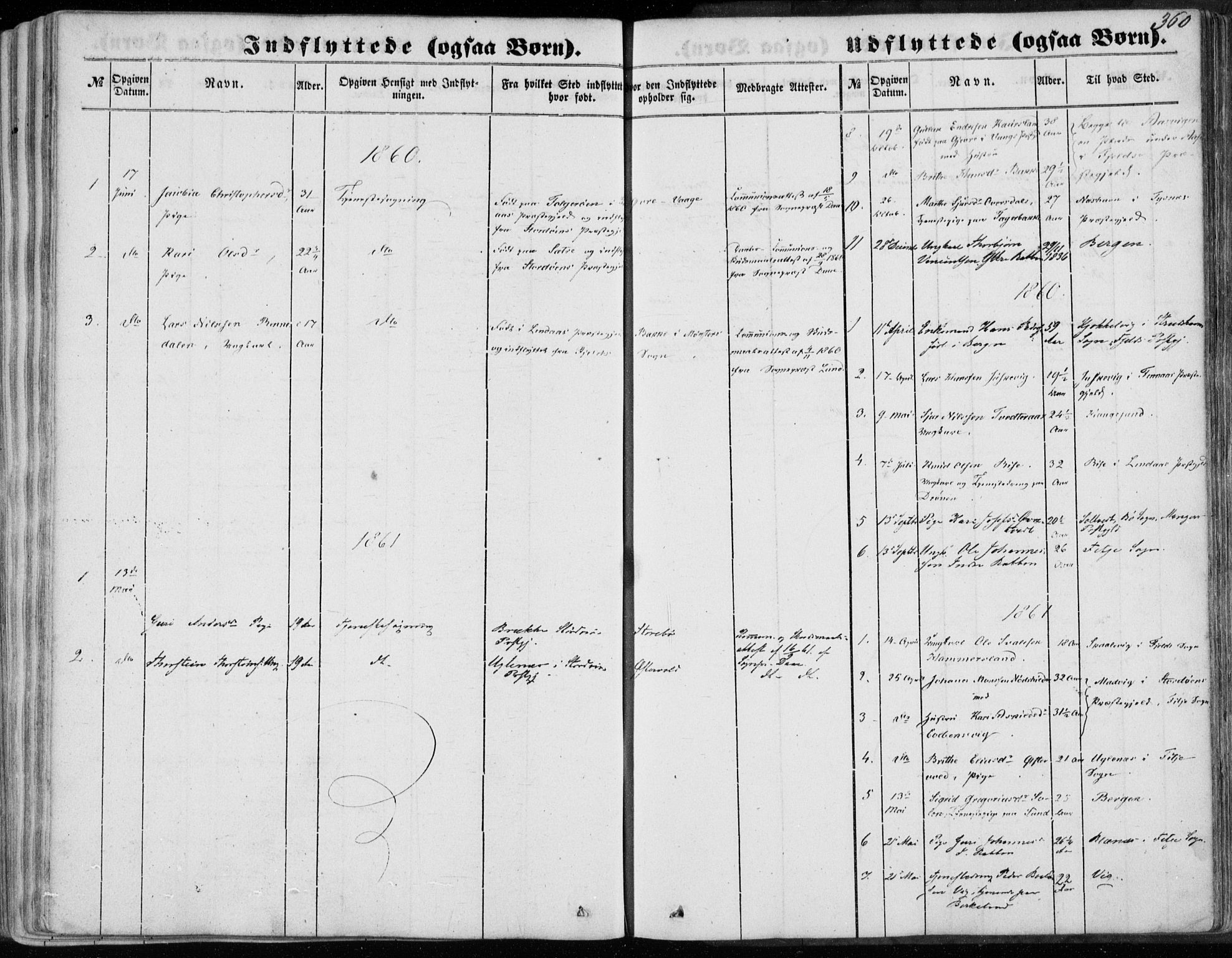 Sund sokneprestembete, SAB/A-99930: Parish register (official) no. A 14, 1850-1866, p. 360