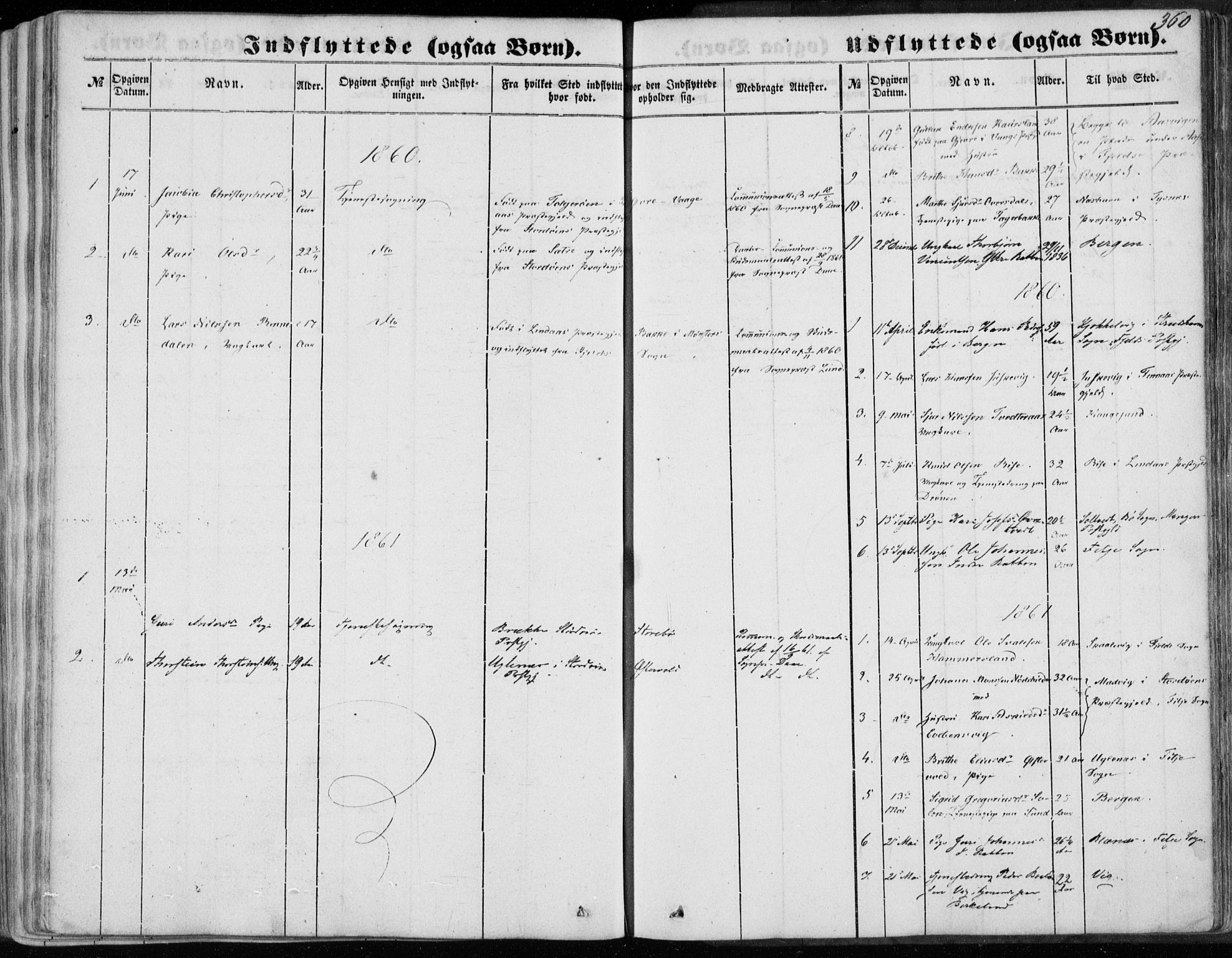 Sund sokneprestembete, AV/SAB-A-99930: Parish register (official) no. A 14, 1850-1866, p. 360