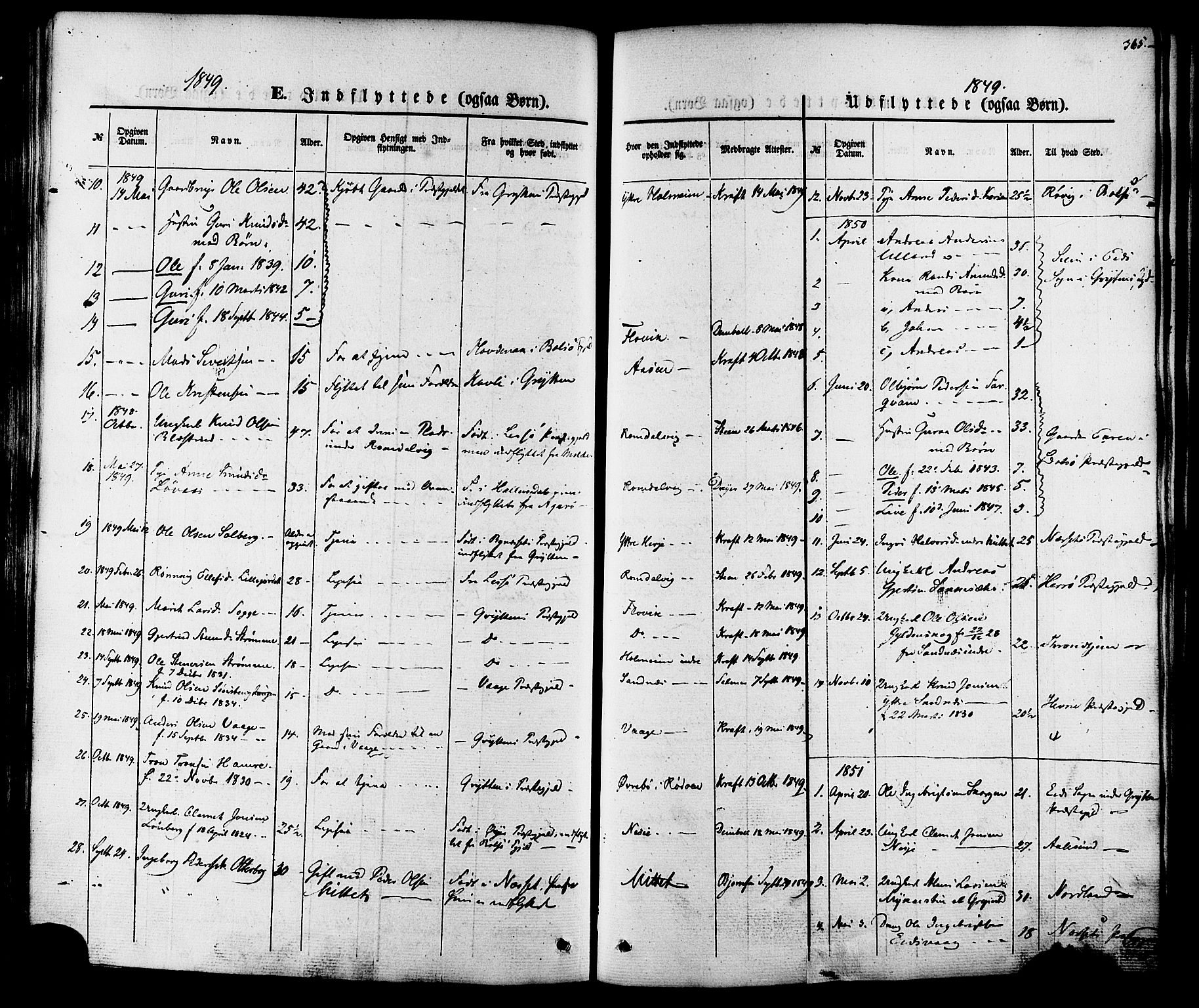 Ministerialprotokoller, klokkerbøker og fødselsregistre - Møre og Romsdal, SAT/A-1454/547/L0603: Parish register (official) no. 547A05, 1846-1877, p. 365