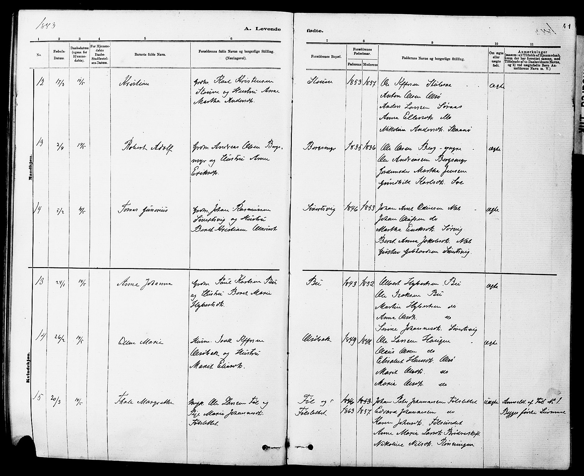 Ministerialprotokoller, klokkerbøker og fødselsregistre - Sør-Trøndelag, AV/SAT-A-1456/647/L0636: Parish register (copy) no. 647C01, 1881-1884, p. 41