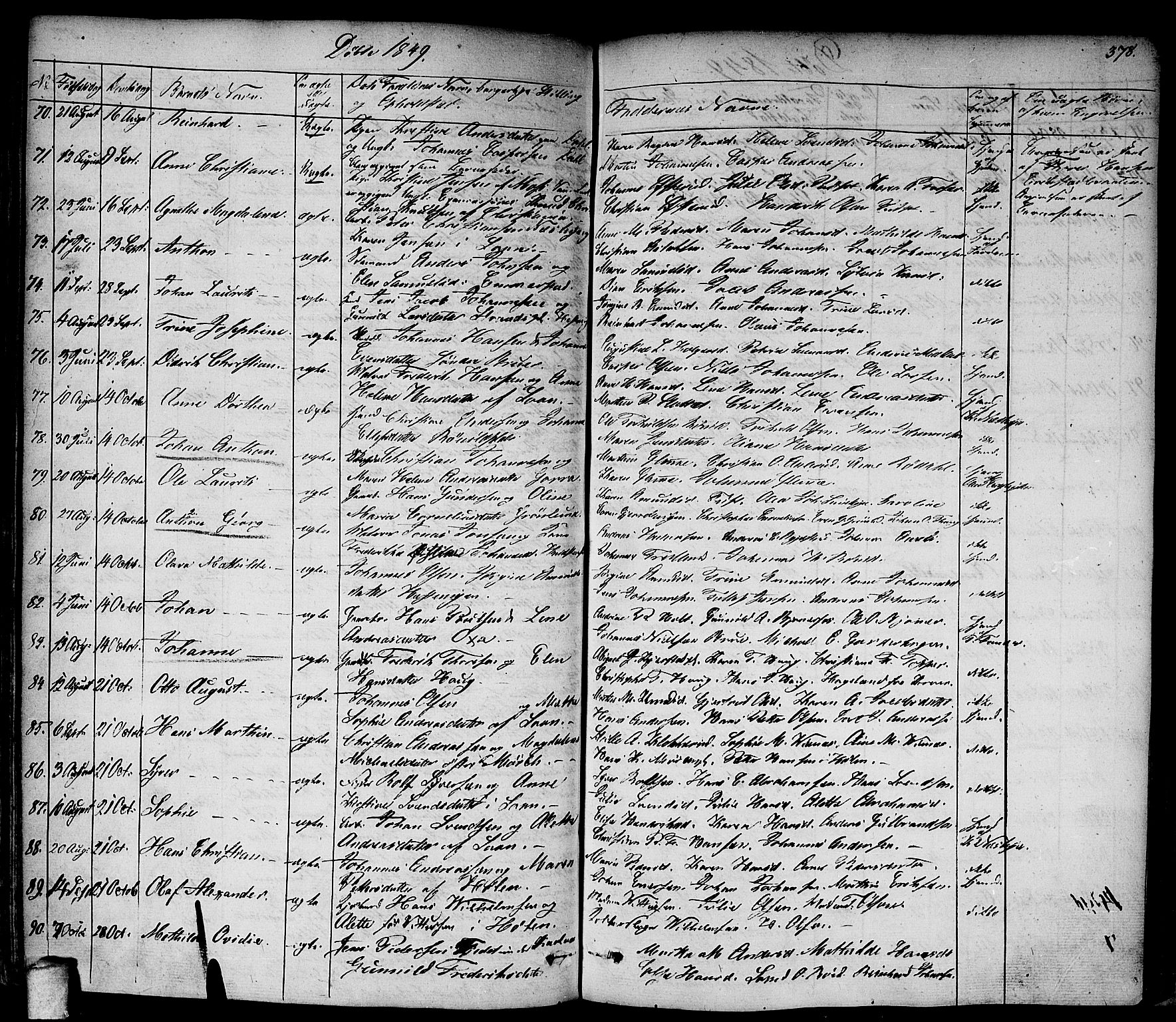 Vestby prestekontor Kirkebøker, AV/SAO-A-10893/F/Fa/L0006: Parish register (official) no. I 6, 1827-1849, p. 378