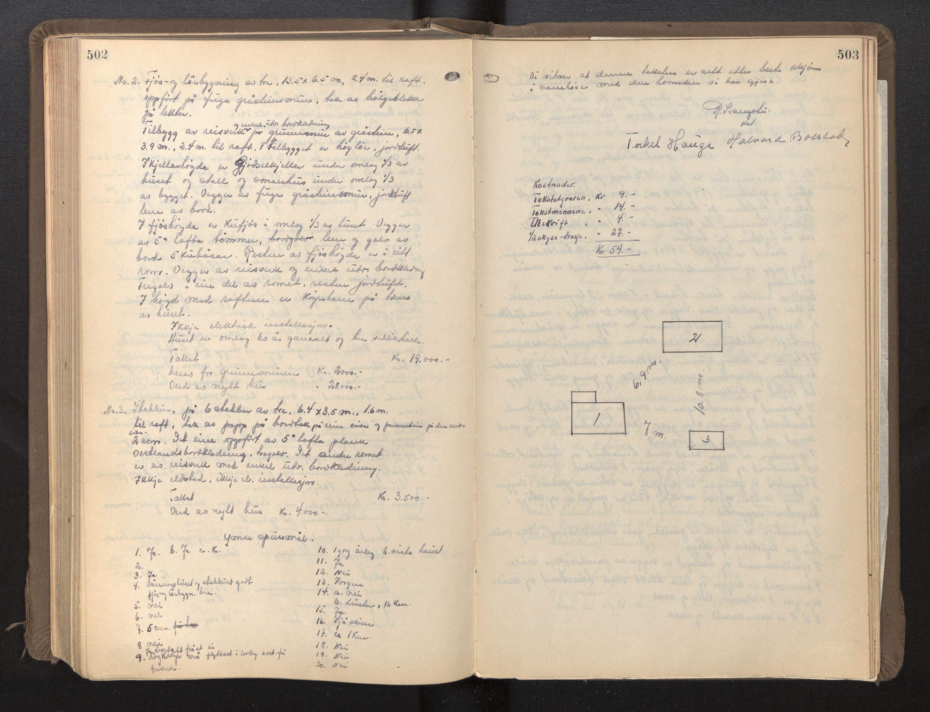 Lensmannen i Luster, AV/SAB-A-29301/0012/L0005: Branntakstprotokoll, 1928-1955, p. 502-503