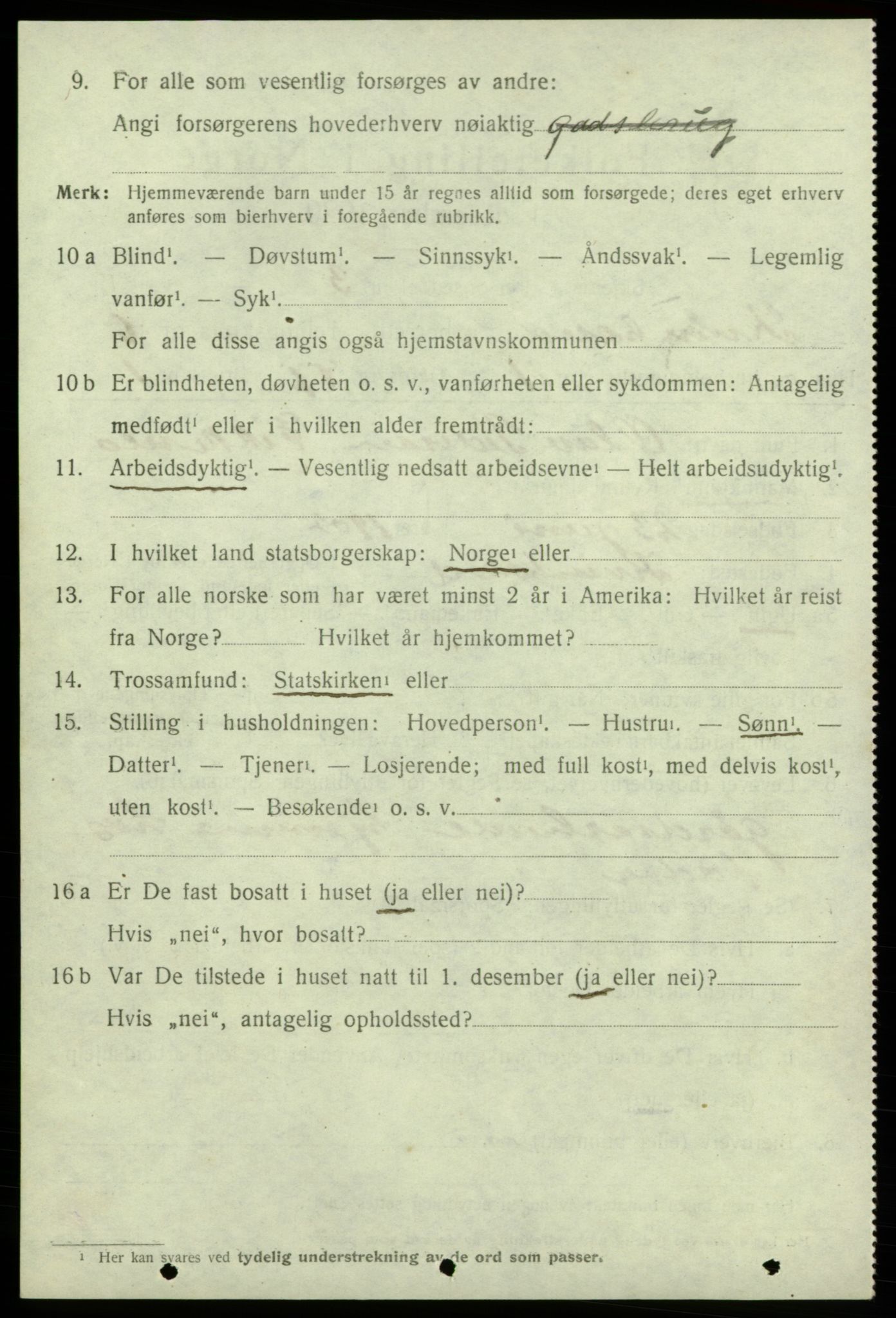 SAB, 1920 census for Kvinnherad, 1920, p. 6223