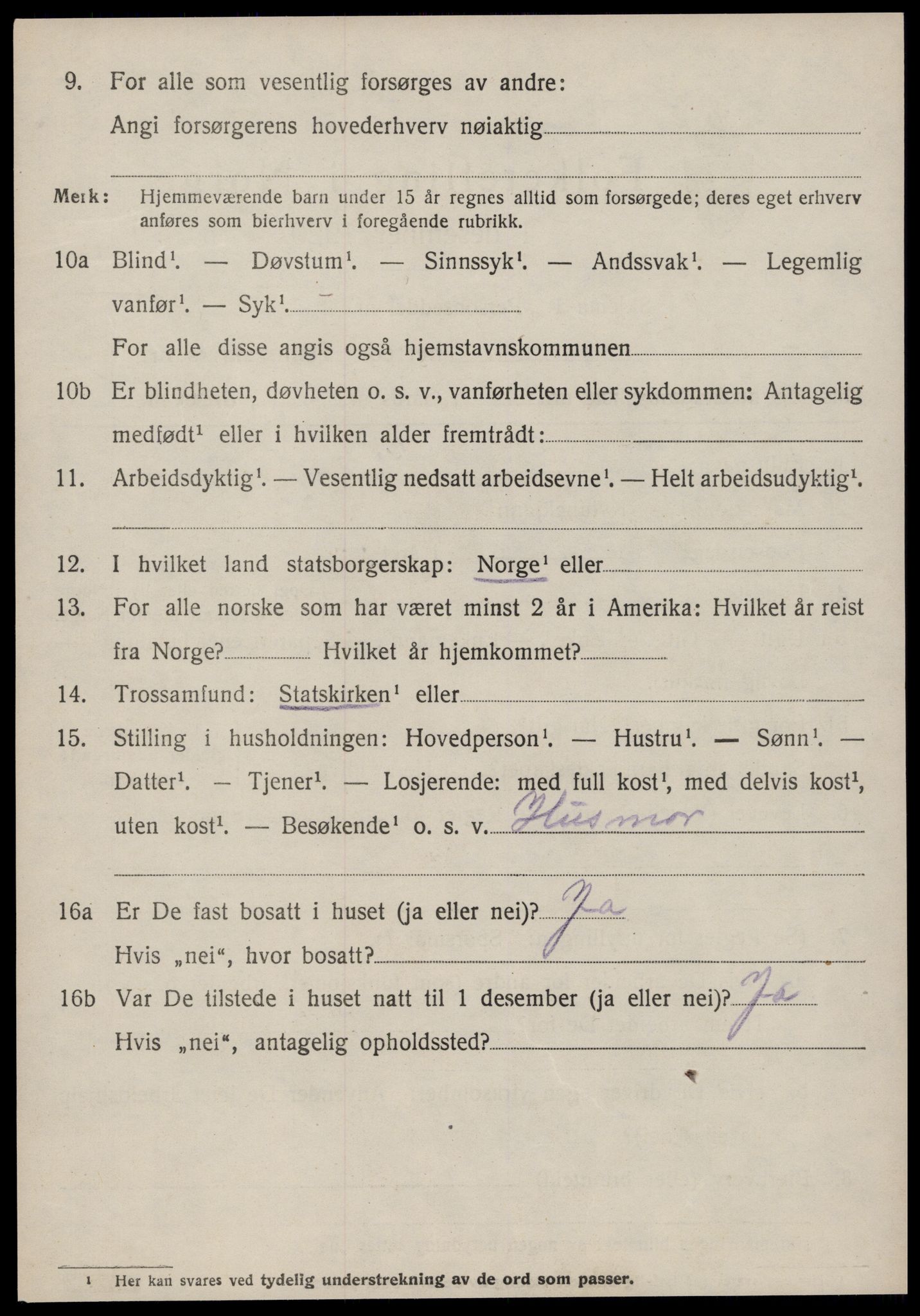 SAT, 1920 census for Øre, 1920, p. 2098