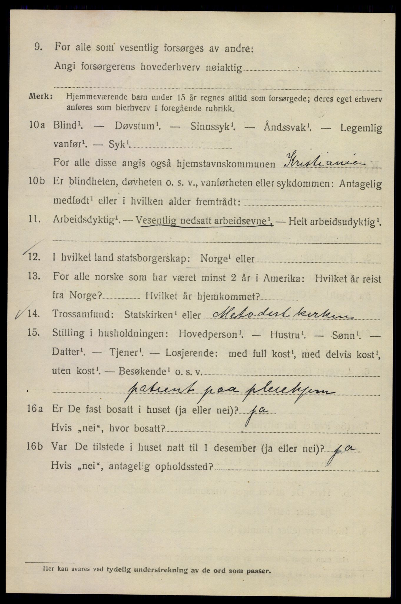 SAO, 1920 census for Kristiania, 1920, p. 417604