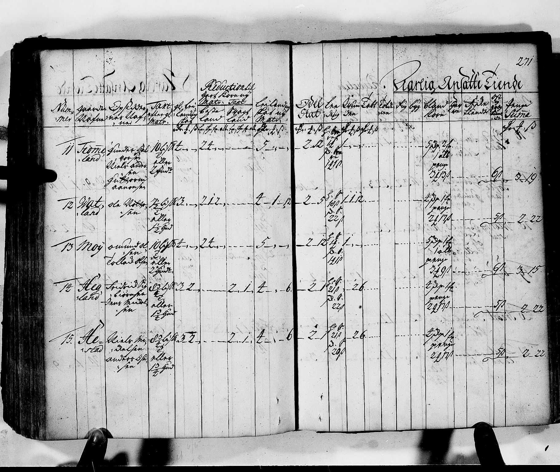 Rentekammeret inntil 1814, Realistisk ordnet avdeling, AV/RA-EA-4070/N/Nb/Nbf/L0130: Lista matrikkelprotokoll, 1723, p. 271