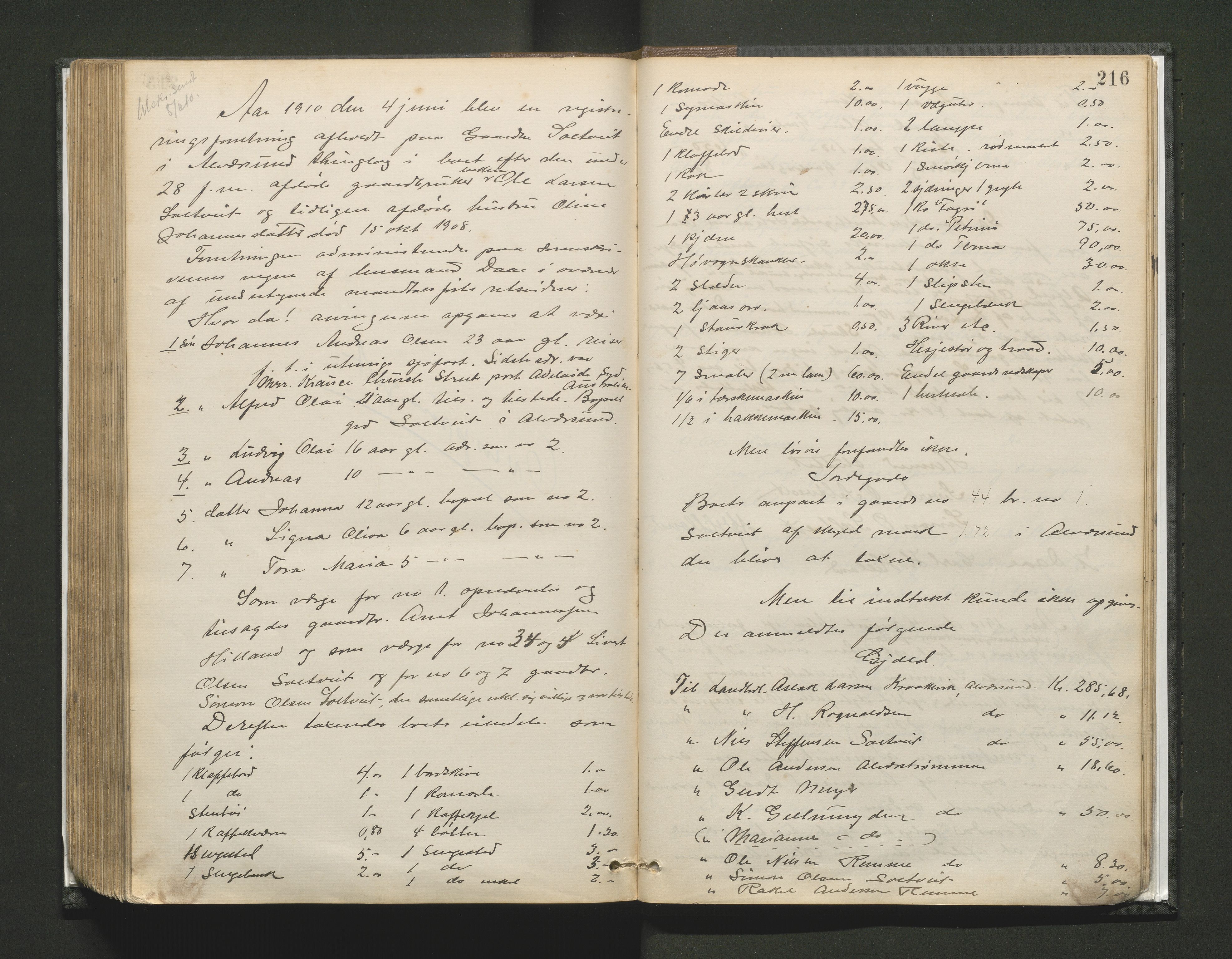 Lensmannen i Alversund, AV/SAB-A-30701/0006/L0001: Registreringsprotokoll, 1887-1913, p. 215b-216a