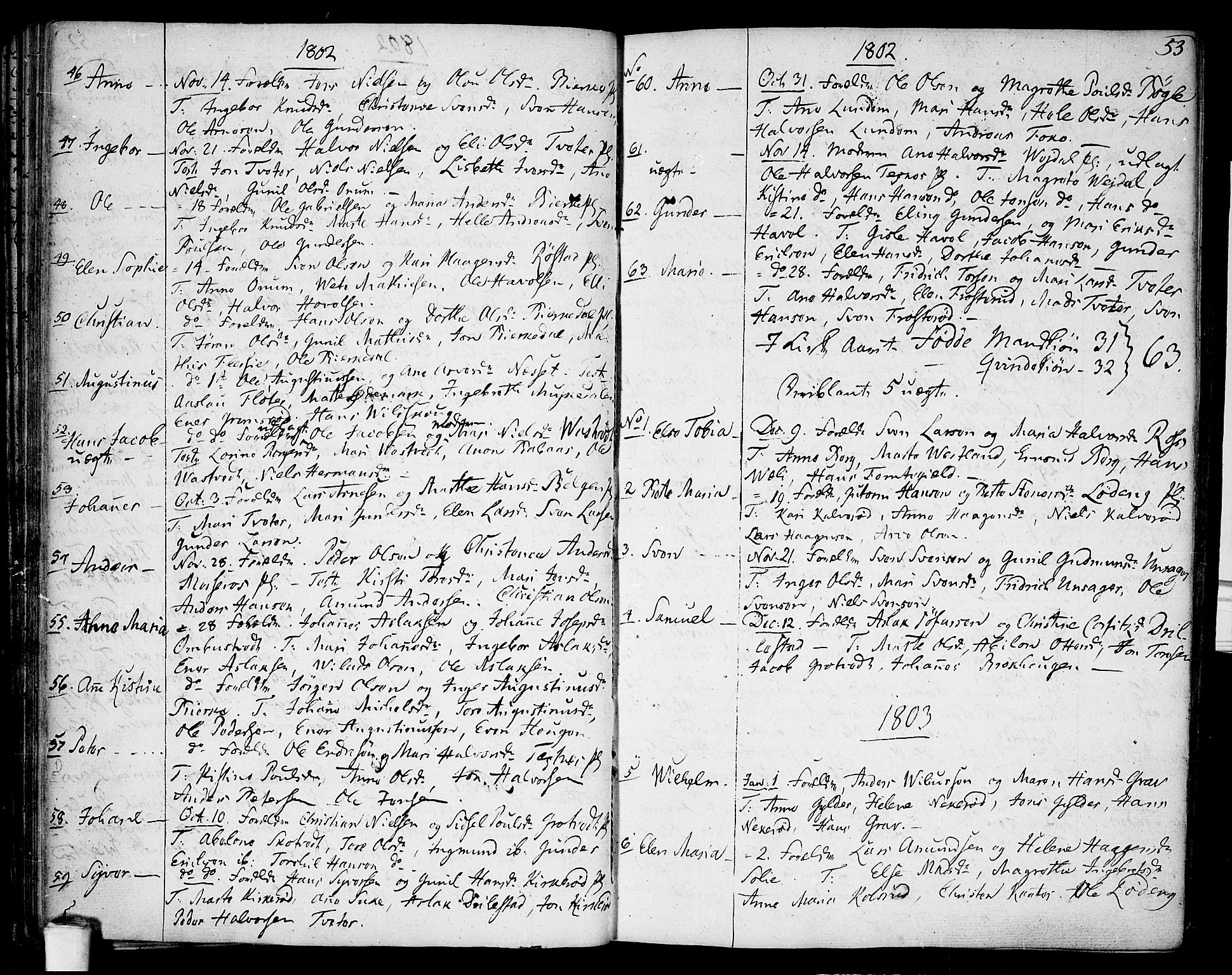 Våler prestekontor Kirkebøker, SAO/A-11083/F/Fa/L0004: Parish register (official) no. I 4, 1771-1815, p. 53