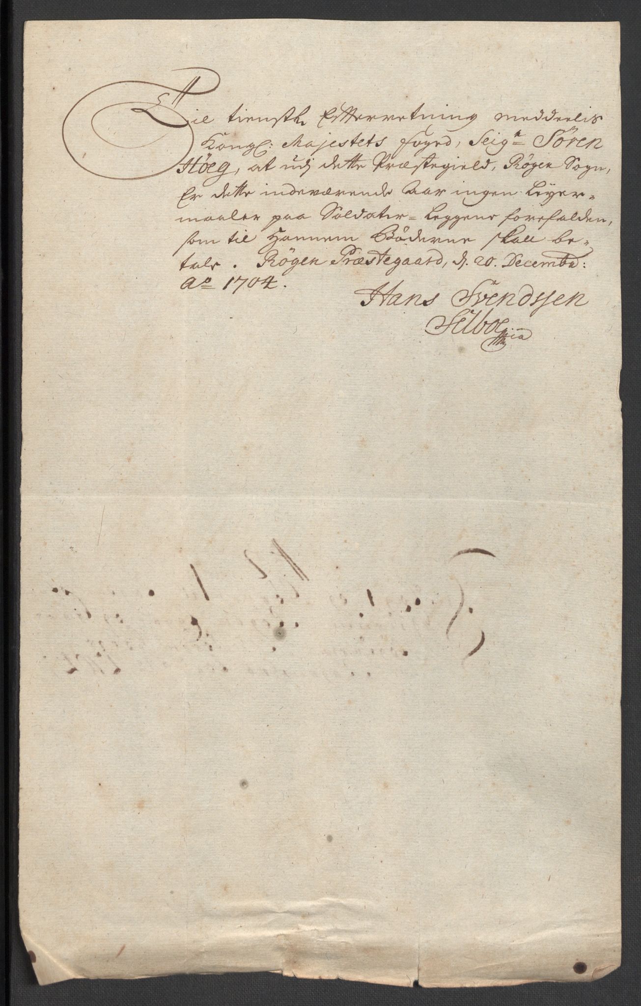 Rentekammeret inntil 1814, Reviderte regnskaper, Fogderegnskap, RA/EA-4092/R30/L1700: Fogderegnskap Hurum, Røyken, Eiker og Lier, 1704-1705, p. 20