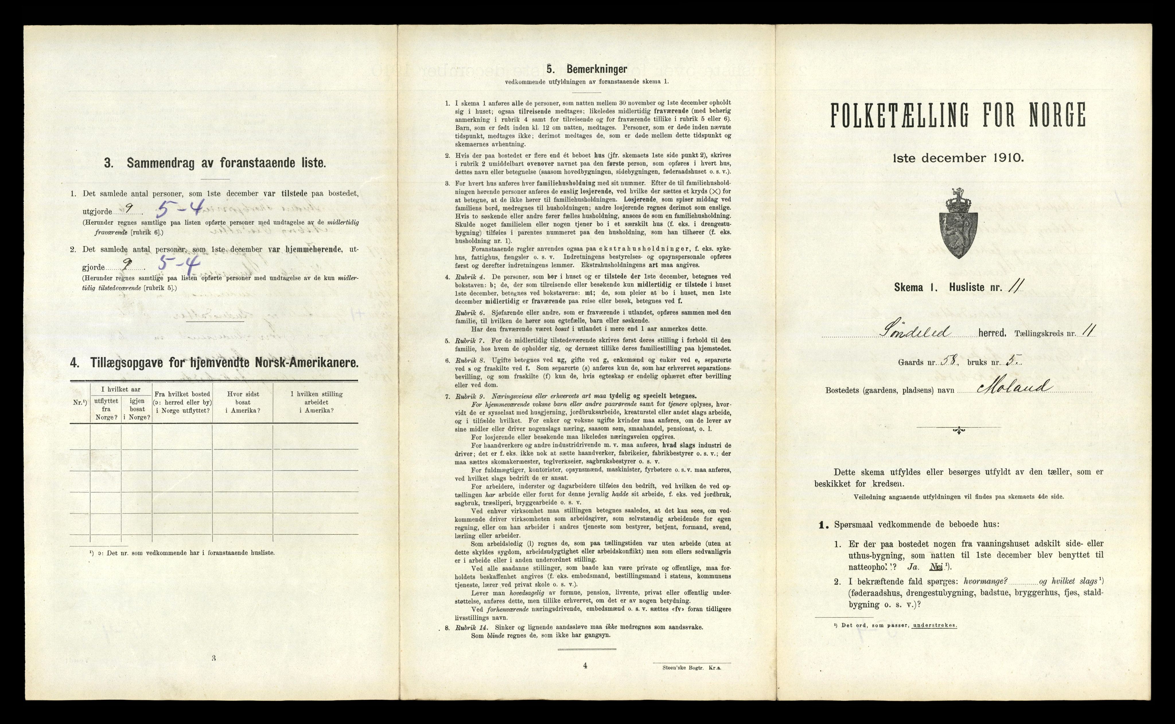 RA, 1910 census for Søndeled, 1910, p. 914