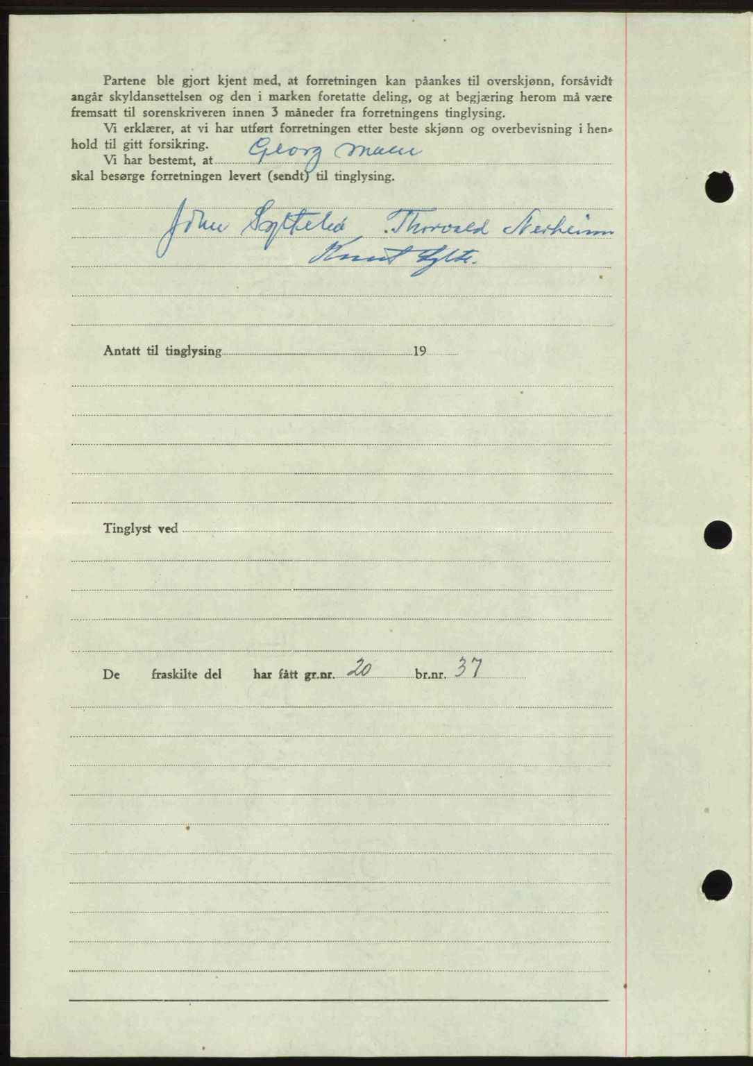 Romsdal sorenskriveri, AV/SAT-A-4149/1/2/2C: Mortgage book no. A21, 1946-1946, Diary no: : 2652/1946