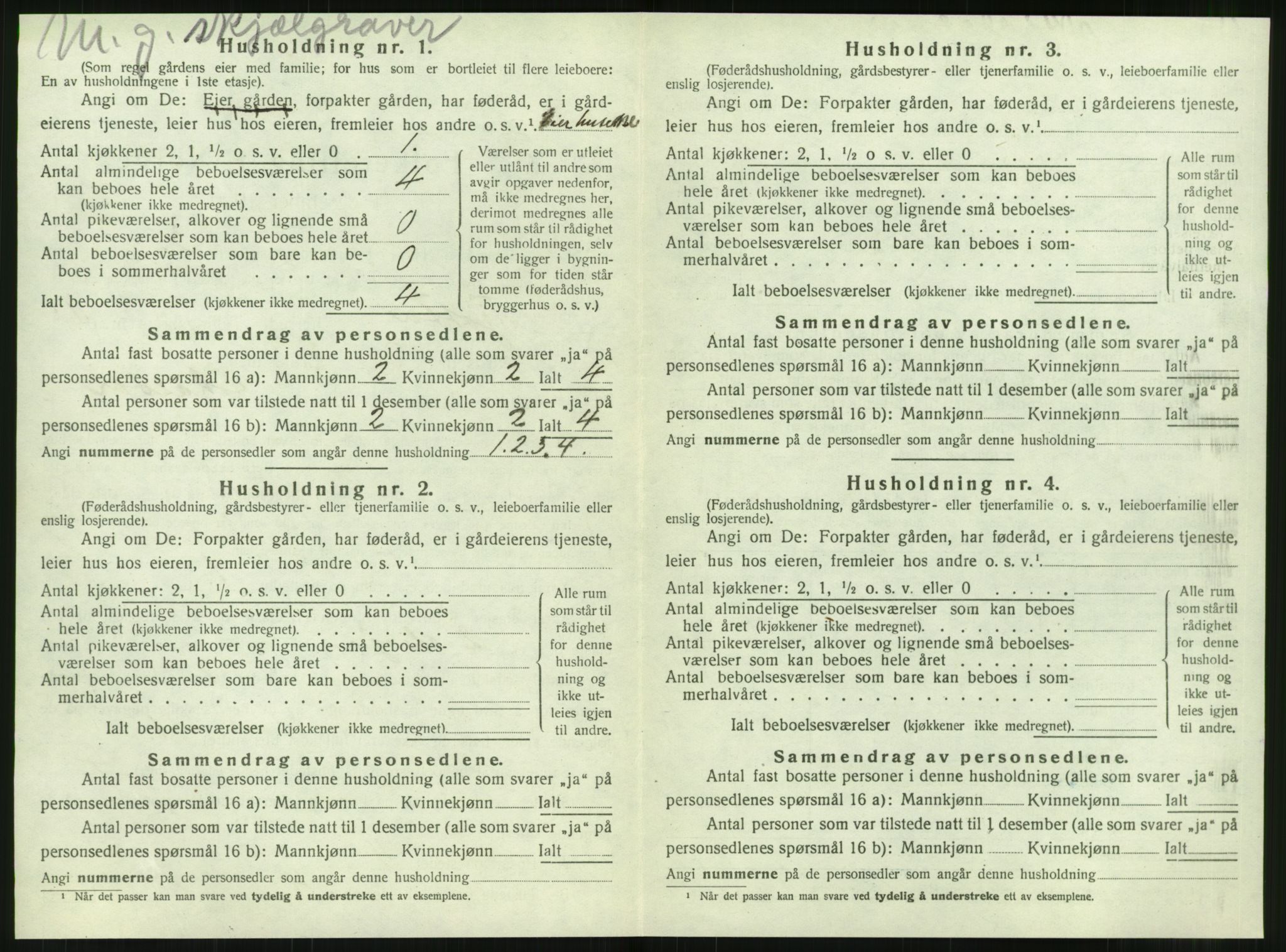 SAT, 1920 census for Tjøtta, 1920, p. 620