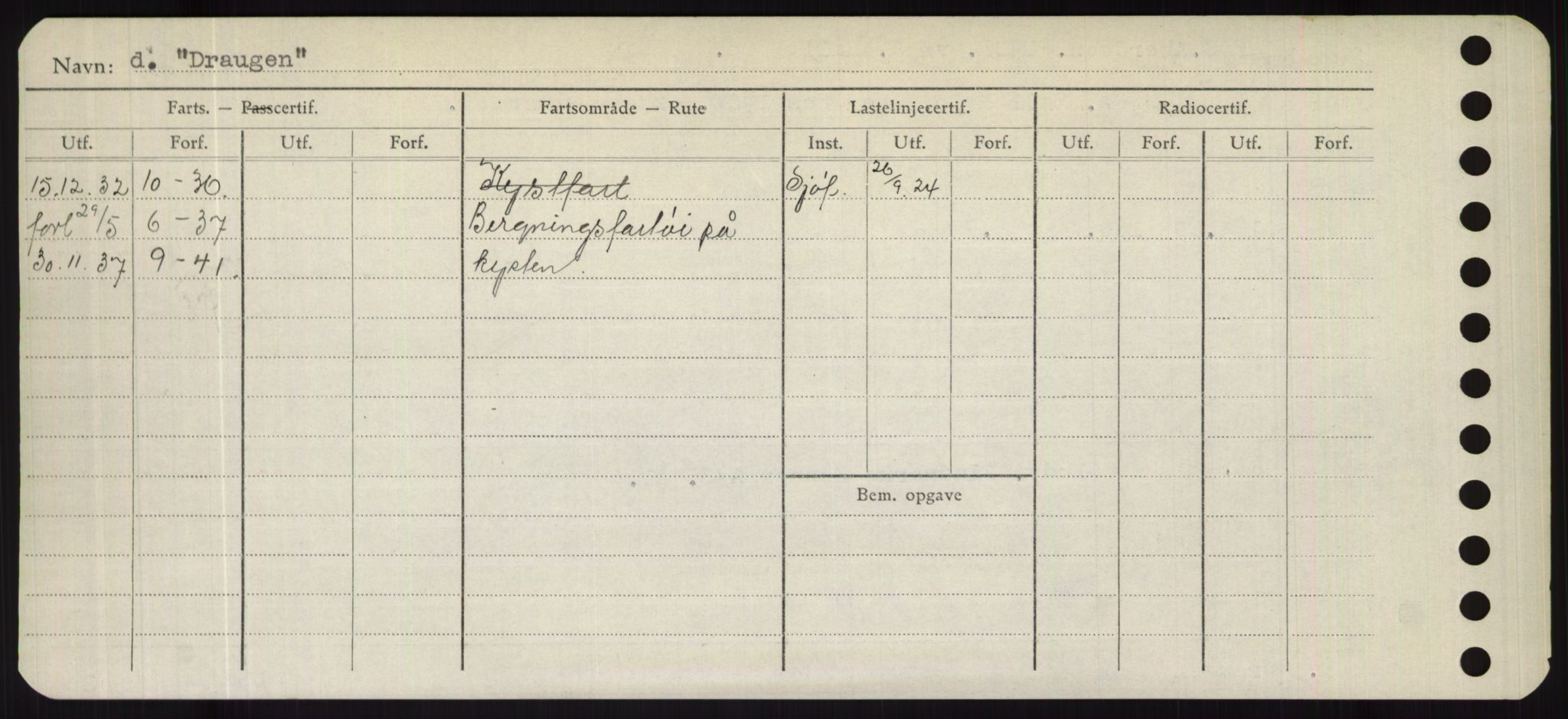 Sjøfartsdirektoratet med forløpere, Skipsmålingen, RA/S-1627/H/Hd/L0008: Fartøy, C-D, p. 632