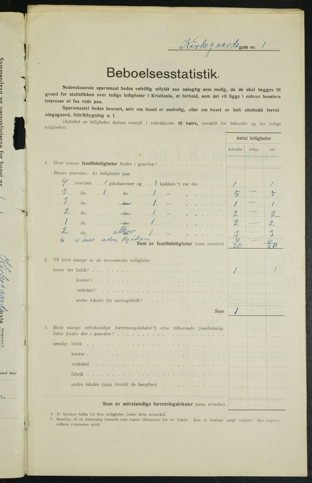 OBA, Municipal Census 1914 for Kristiania, 1914, p. 49978