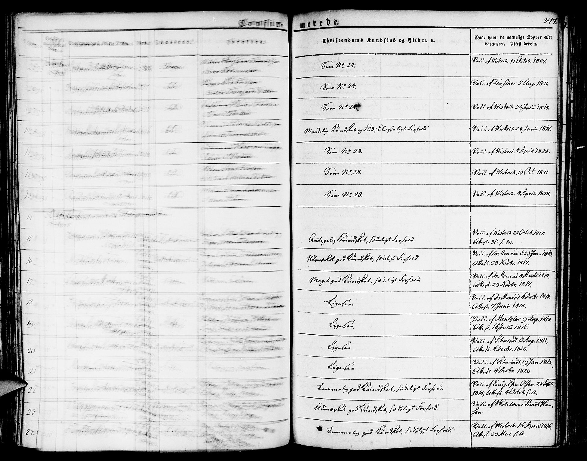 Nykirken Sokneprestembete, SAB/A-77101/H/Haa/L0012: Parish register (official) no. A 12, 1821-1844, p. 377