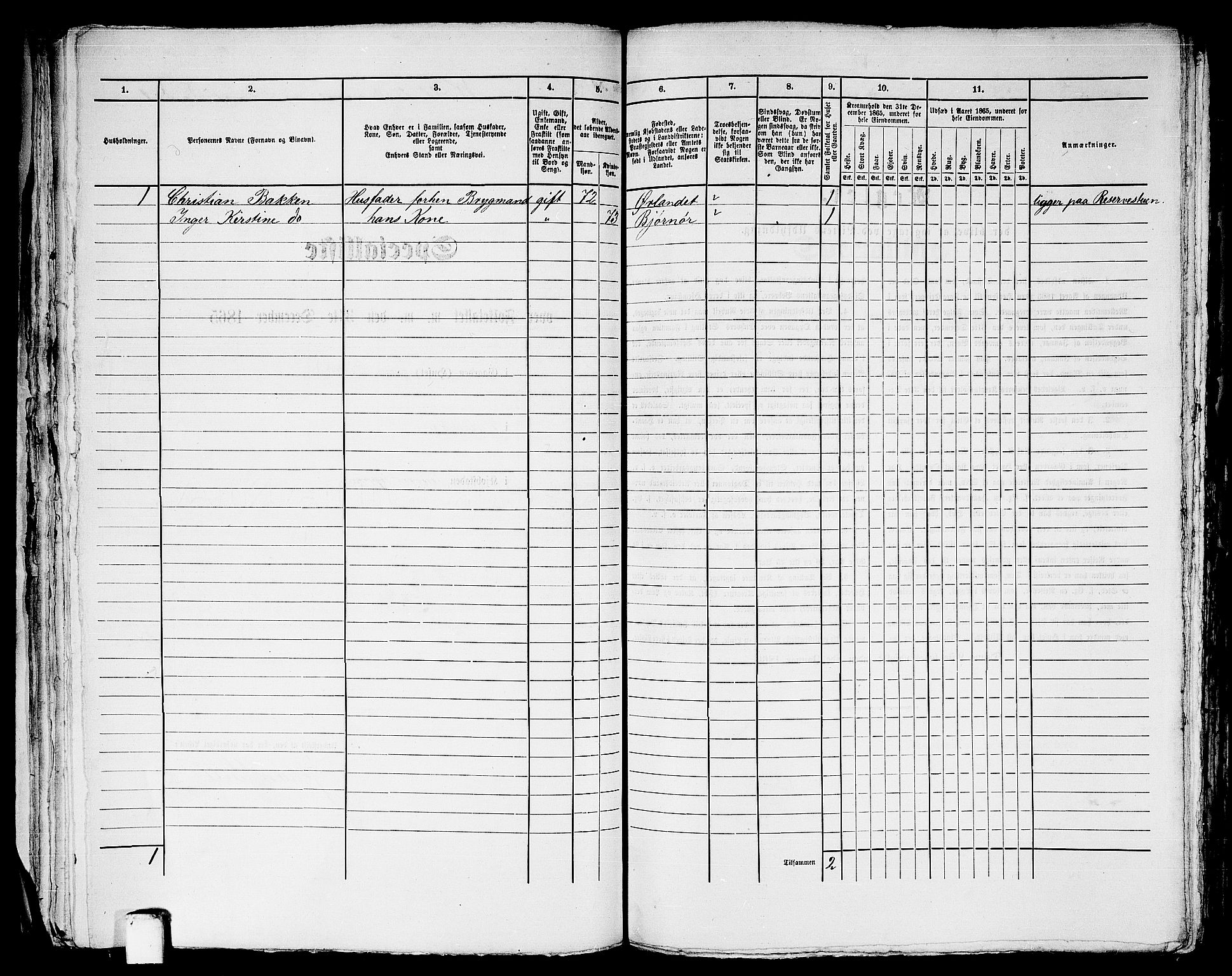 RA, 1865 census for Trondheim, 1865, p. 2726