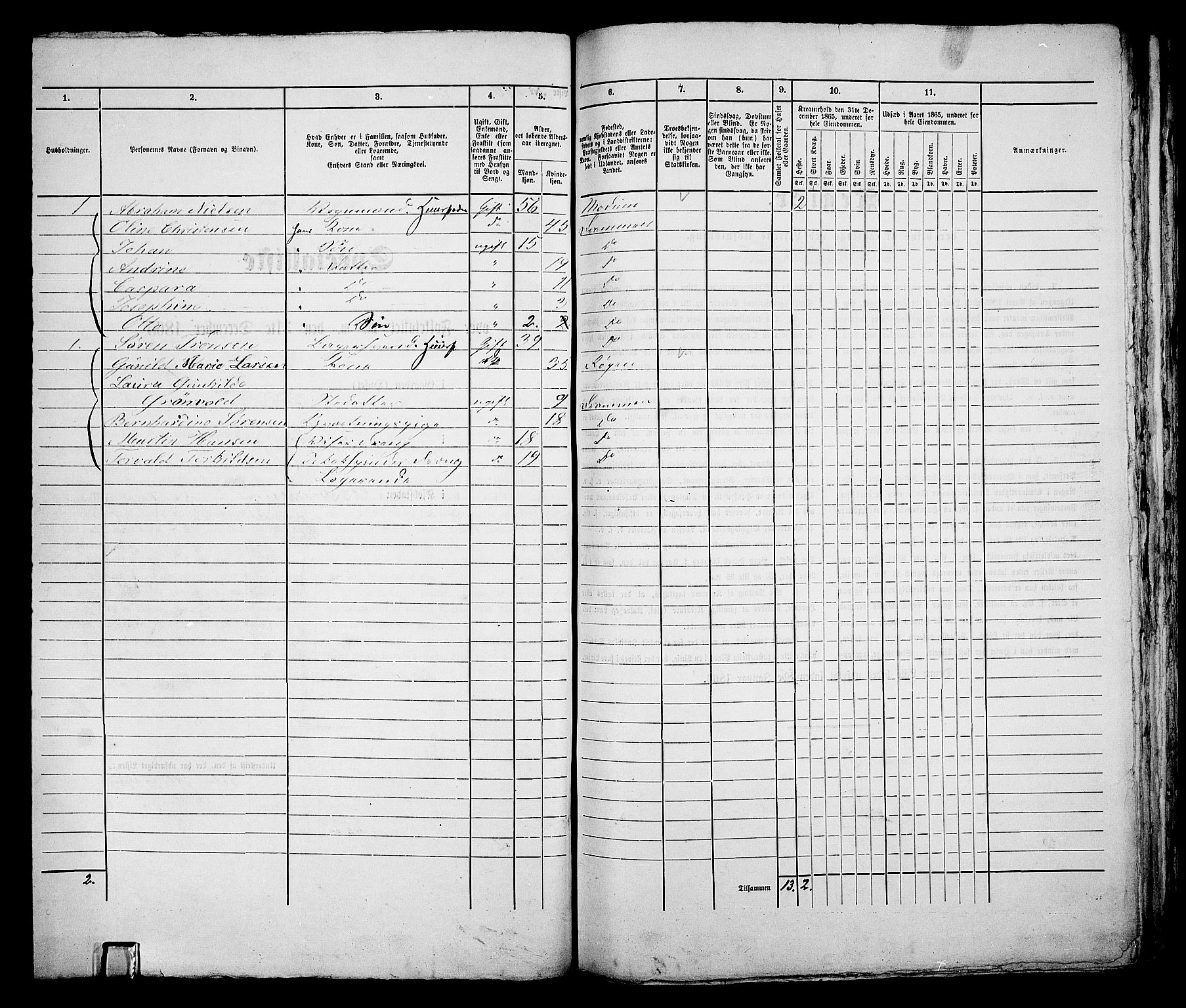 RA, 1865 census for Bragernes in Drammen, 1865, p. 509