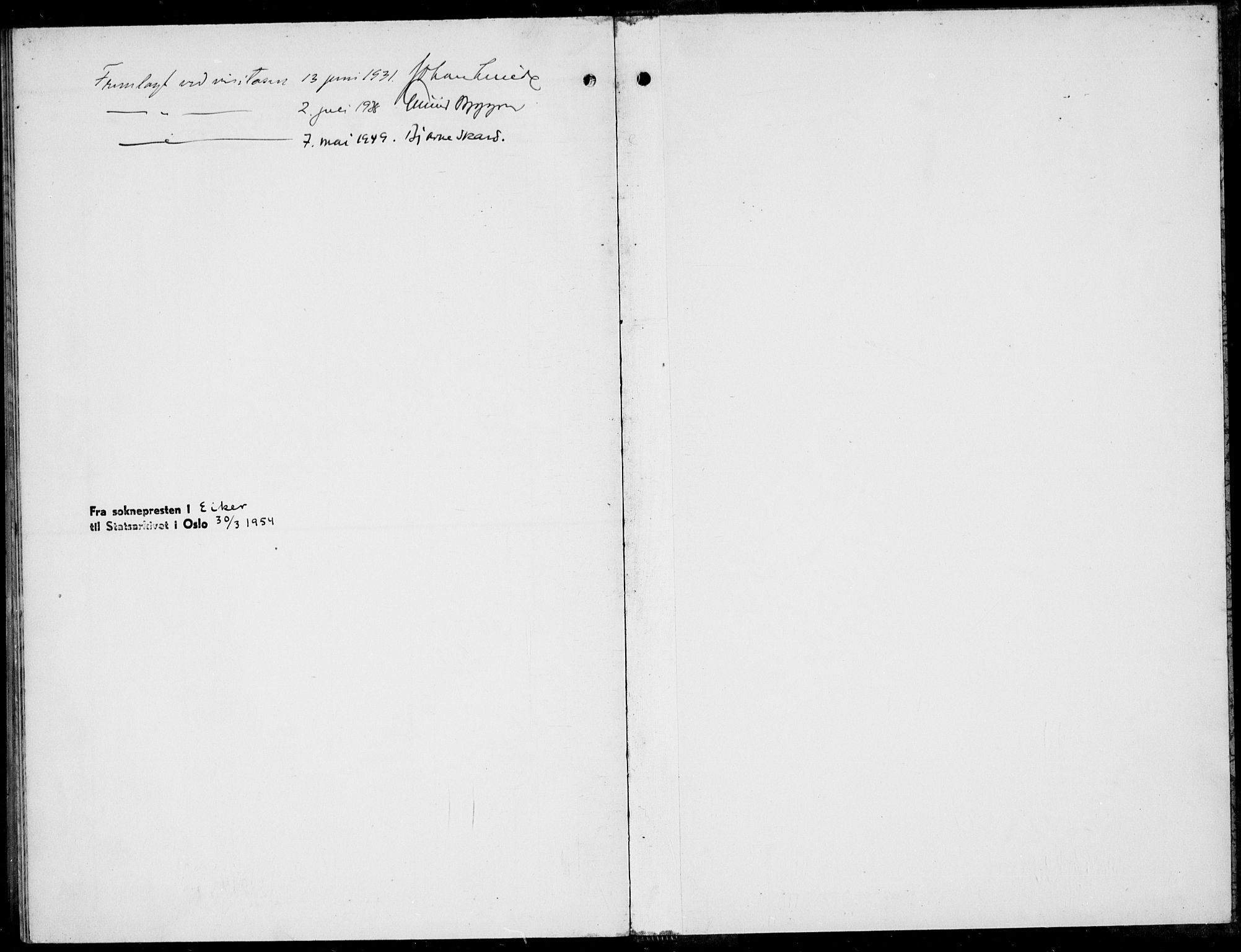 Eiker kirkebøker, SAKO/A-4/G/Ga/L0010: Parish register (copy) no. I 10, 1925-1934