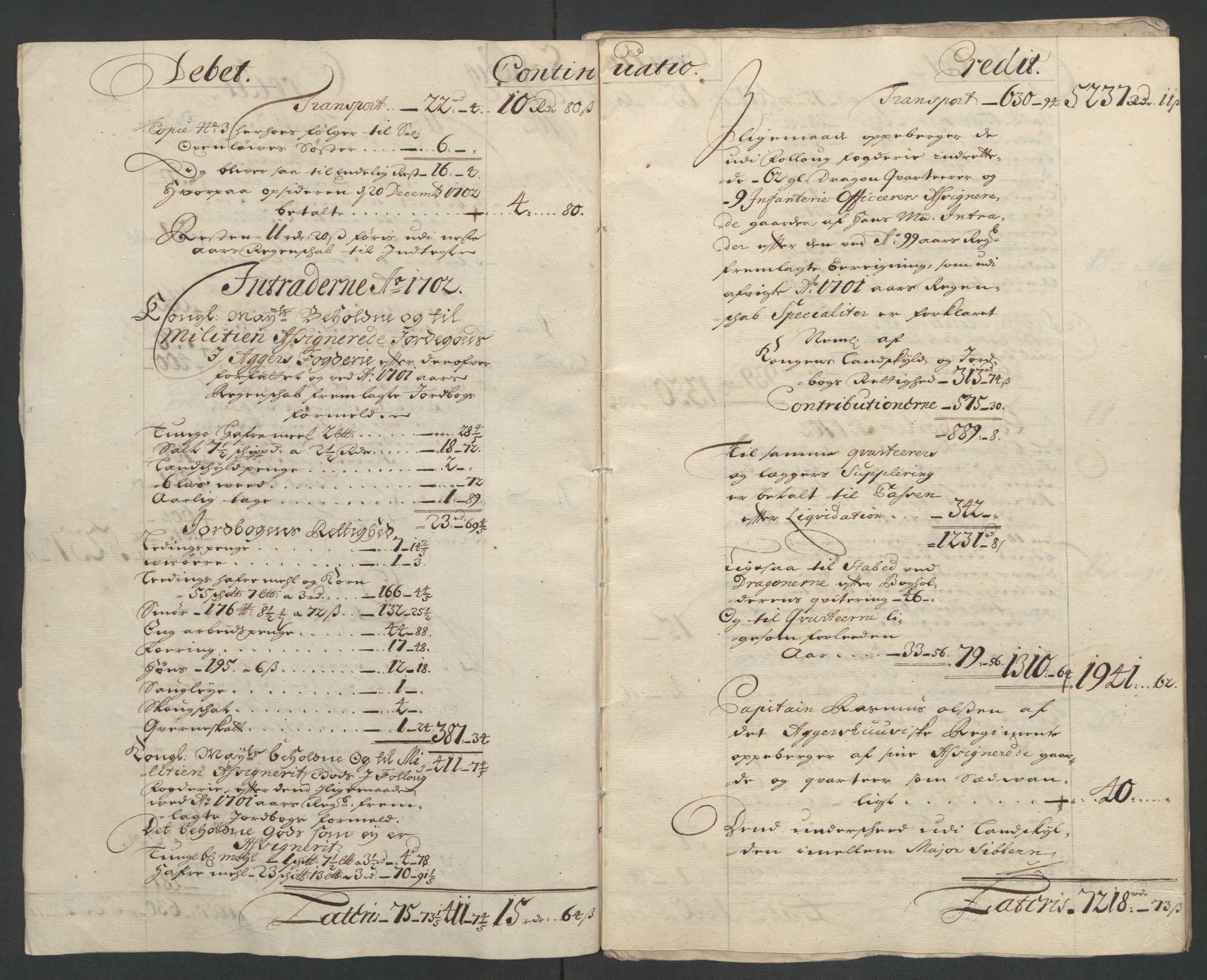 Rentekammeret inntil 1814, Reviderte regnskaper, Fogderegnskap, AV/RA-EA-4092/R10/L0444: Fogderegnskap Aker og Follo, 1701-1702, p. 211