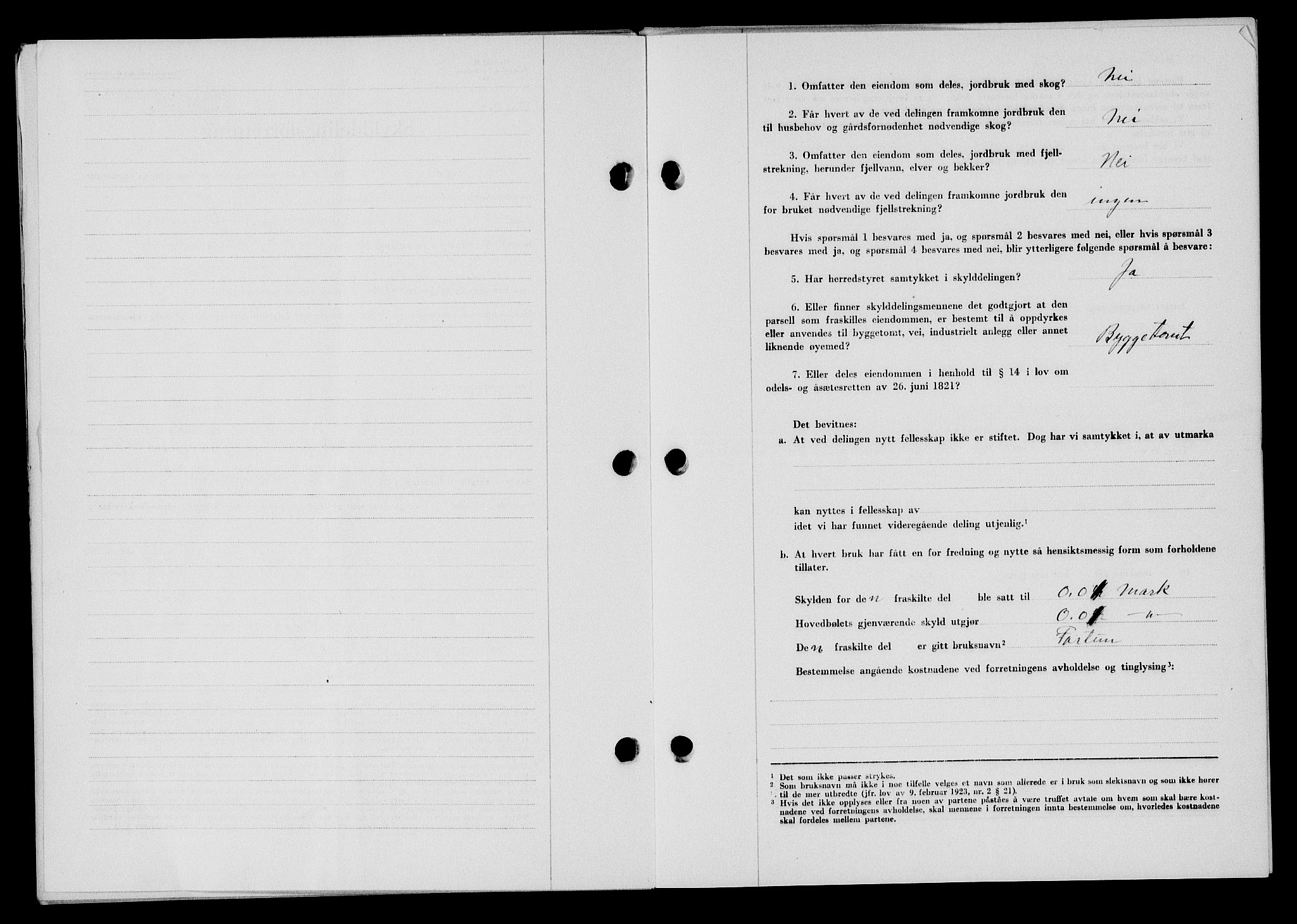 Flekkefjord sorenskriveri, SAK/1221-0001/G/Gb/Gba/L0061: Mortgage book no. A-9, 1946-1947, Diary no: : 269/1947