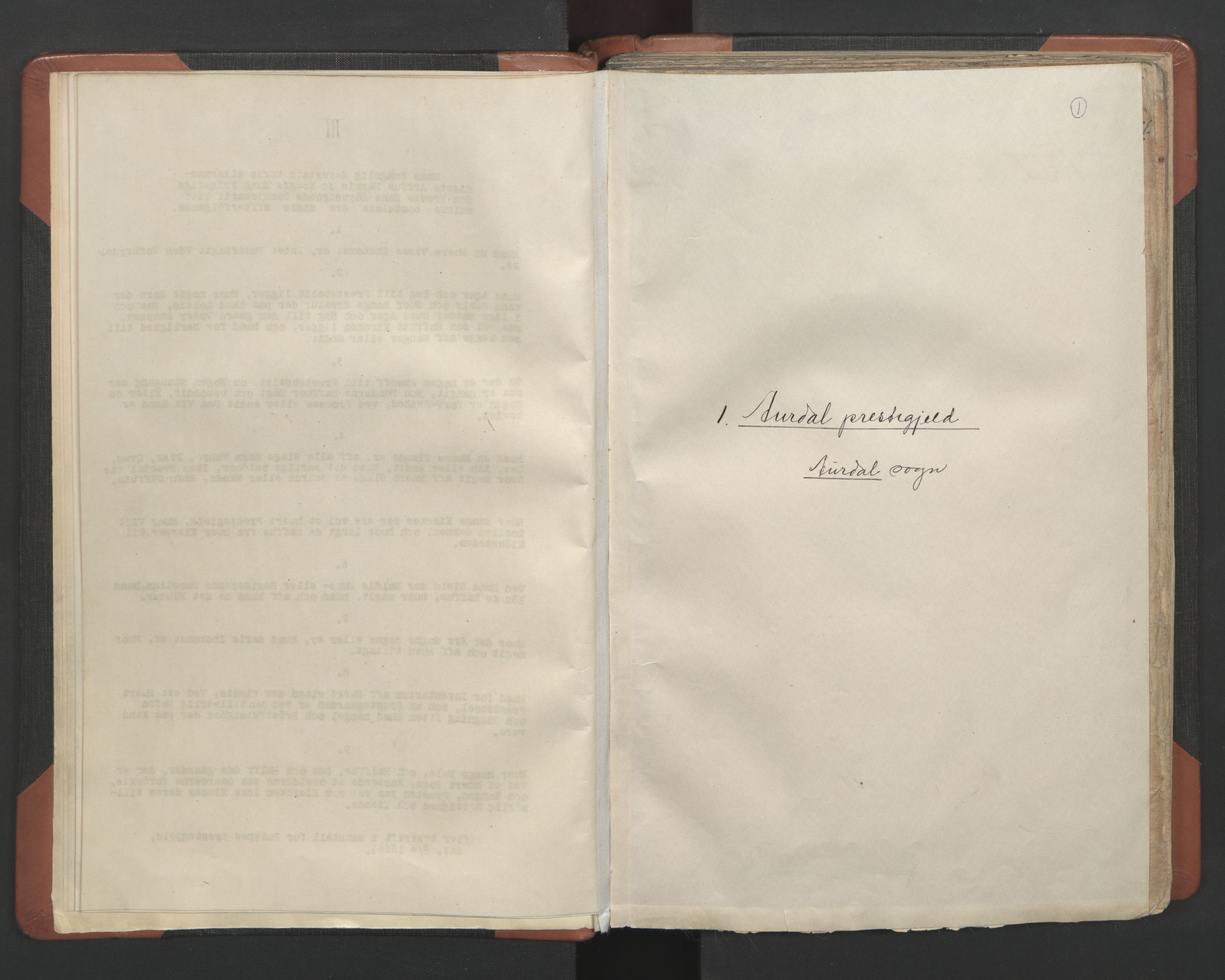 RA, Vicar's Census 1664-1666, no. 8: Valdres deanery, 1664-1666, p. 1