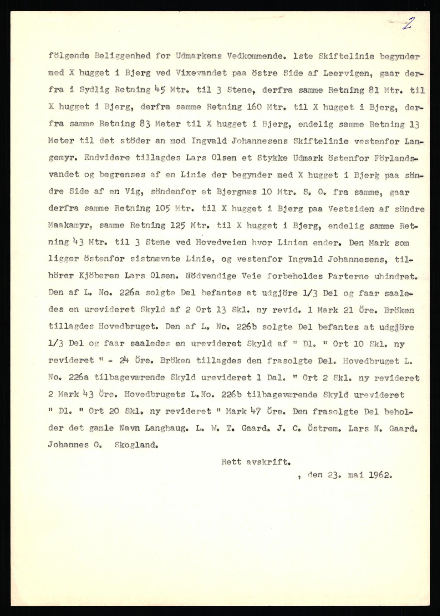 Statsarkivet i Stavanger, AV/SAST-A-101971/03/Y/Yj/L0024: Avskrifter sortert etter gårdsnavn: Fæøen - Garborg, 1750-1930, p. 248