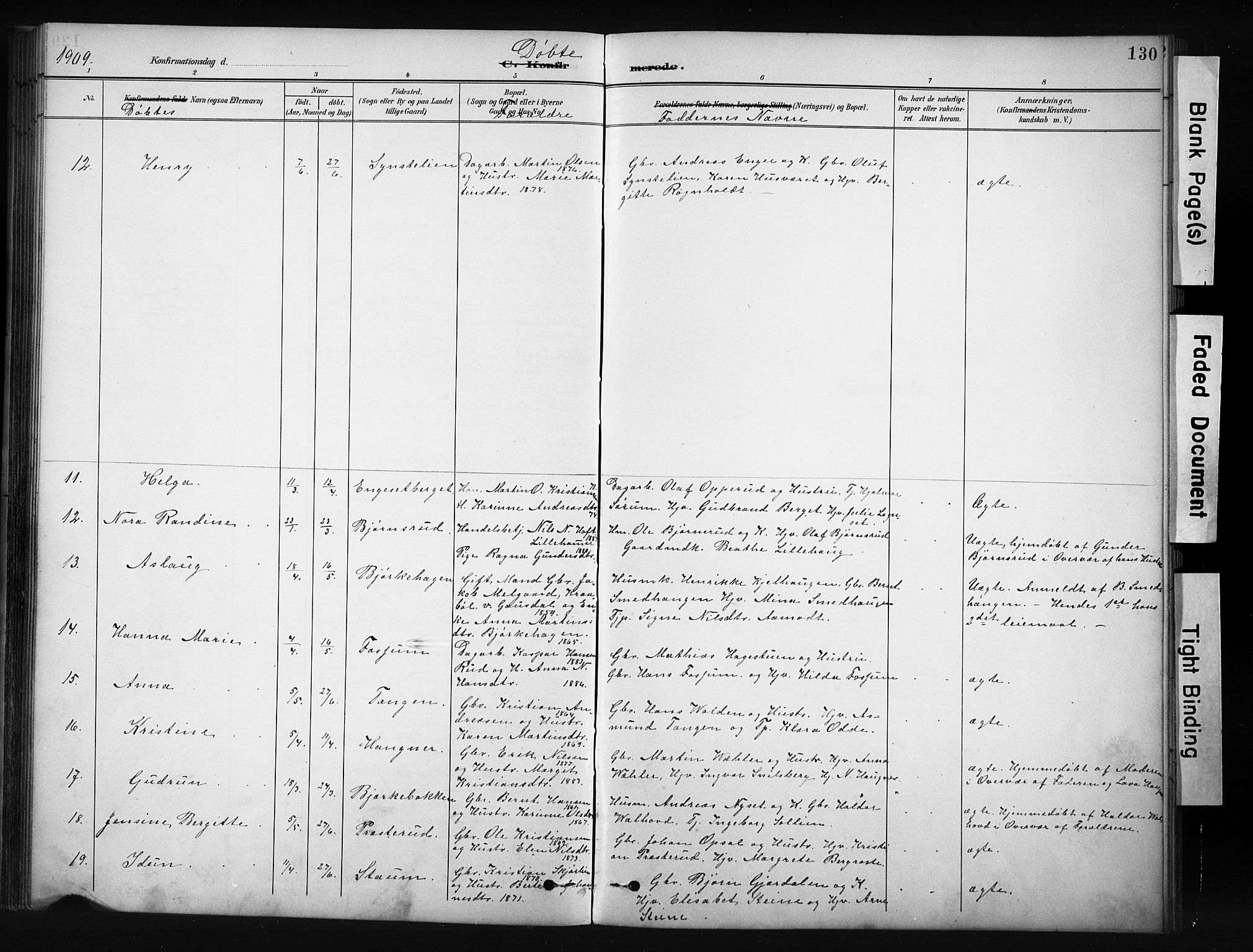 Nordre Land prestekontor, AV/SAH-PREST-124/H/Ha/Hab/L0012: Parish register (copy) no. 12, 1891-1909, p. 130